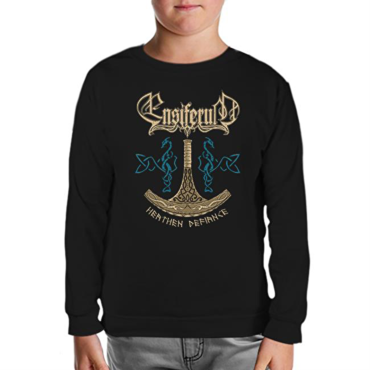 Ensiferum - Heathen Horde Siyah Çocuk Sweatshirt