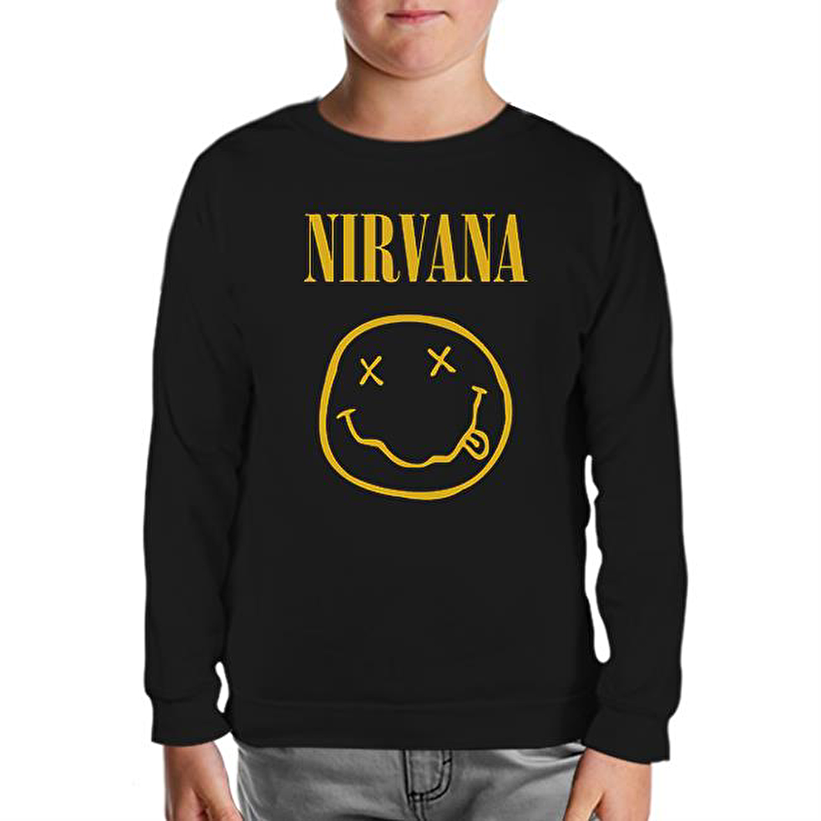 Nirvana - Come As You Are Siyah Çocuk Sweatshirt