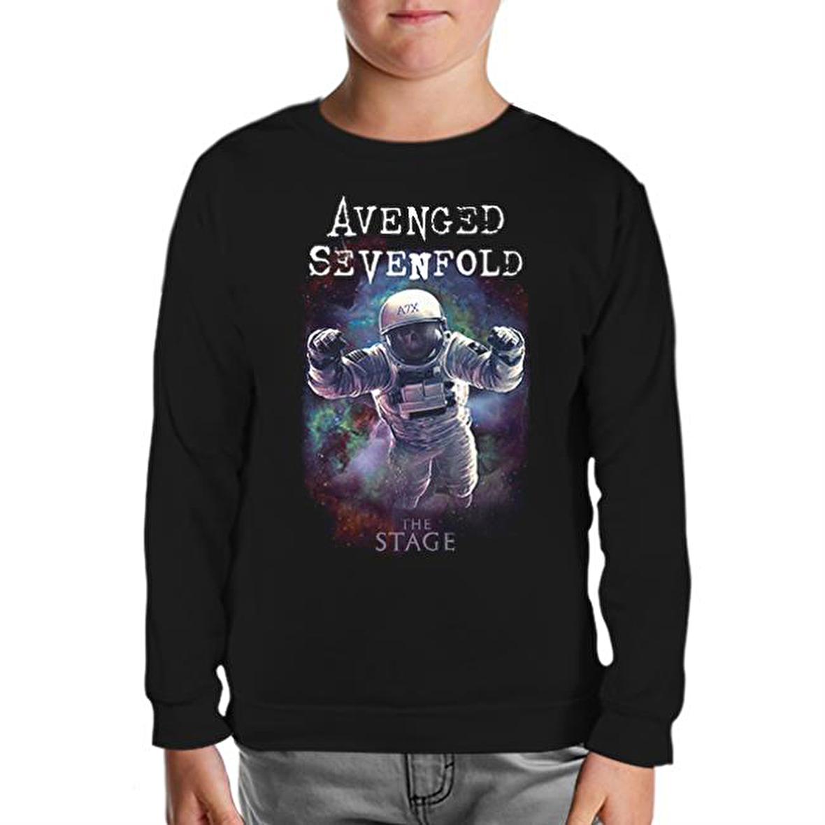 Avenged Sevenfold - Stage Astronaut Siyah Çocuk Sweatshirt