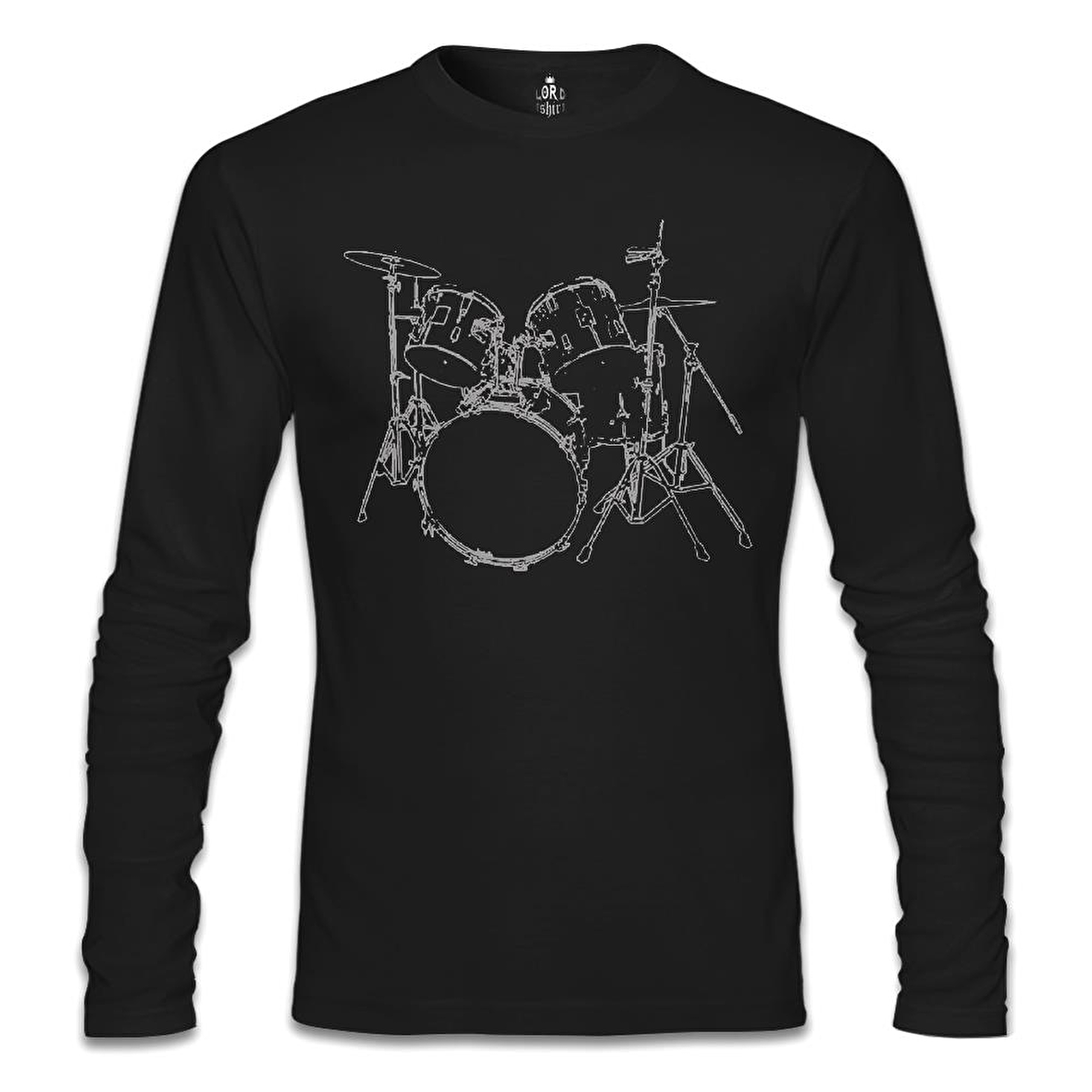 Drummer - Bateri Siyah Erkek Sweatshirt