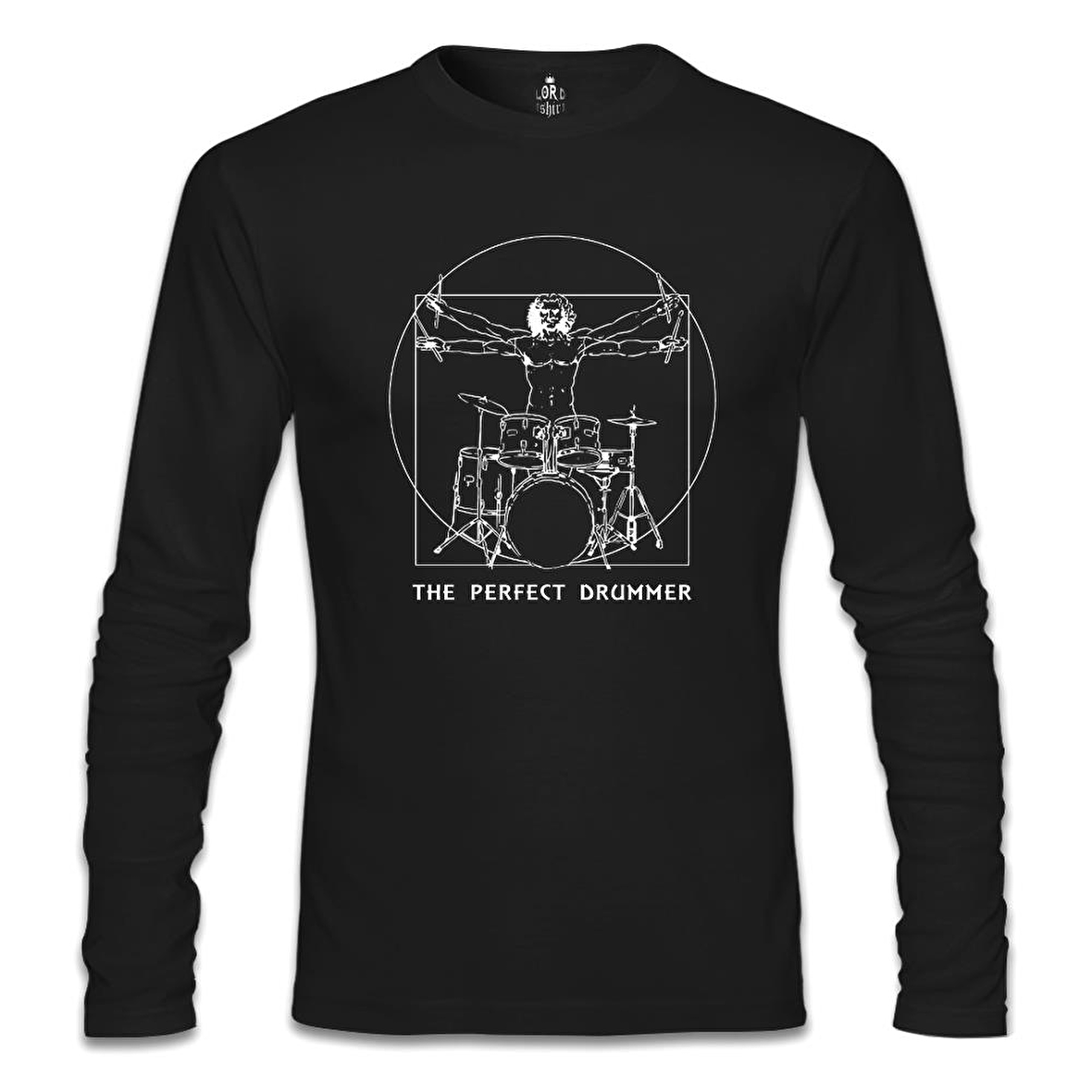 The Perfect Drummer Siyah Erkek Sweatshirt