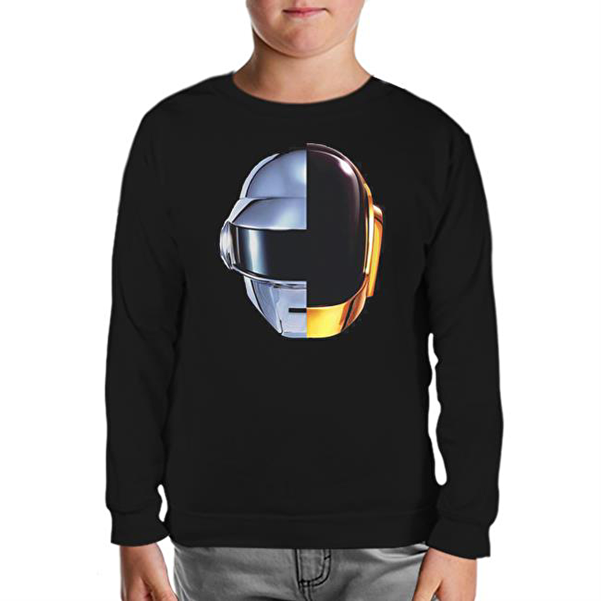 Daft Punk - Ram Siyah Çocuk Sweatshirt