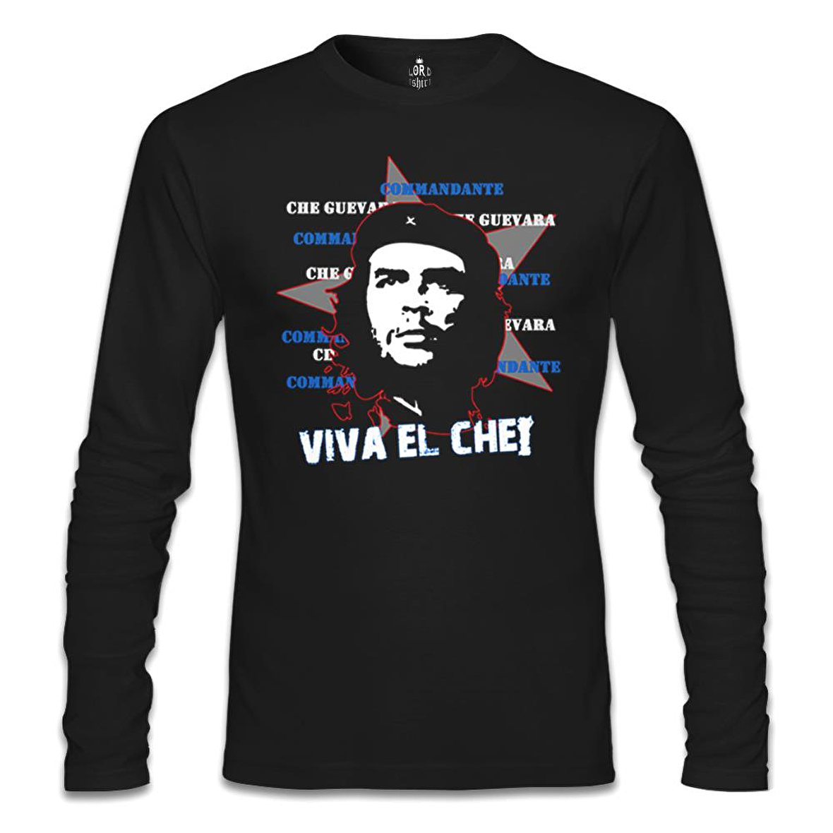 Che Guevara - Viva Siyah Erkek Sweatshirt