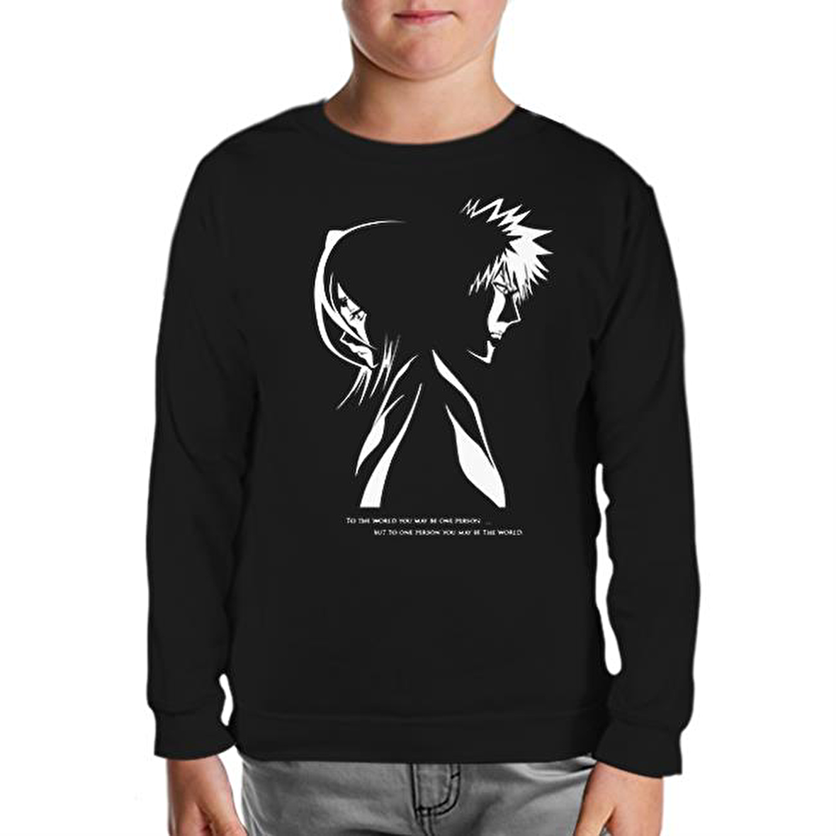 Bleach - The One  Siyah Çocuk Sweatshirt