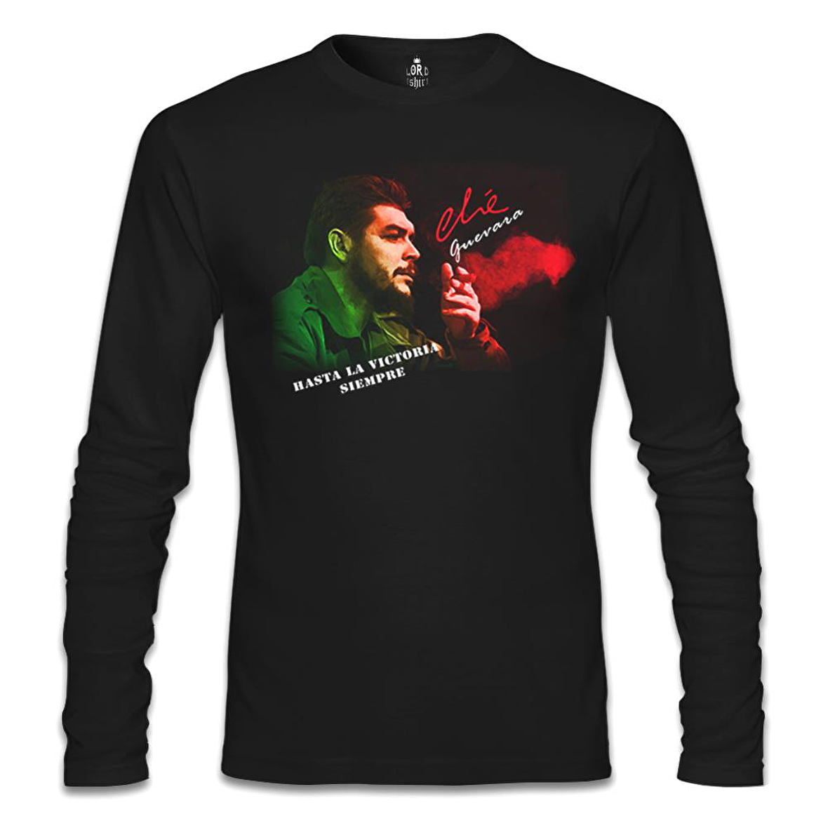 Che Guevara - Green Red Siyah Erkek Sweatshirt