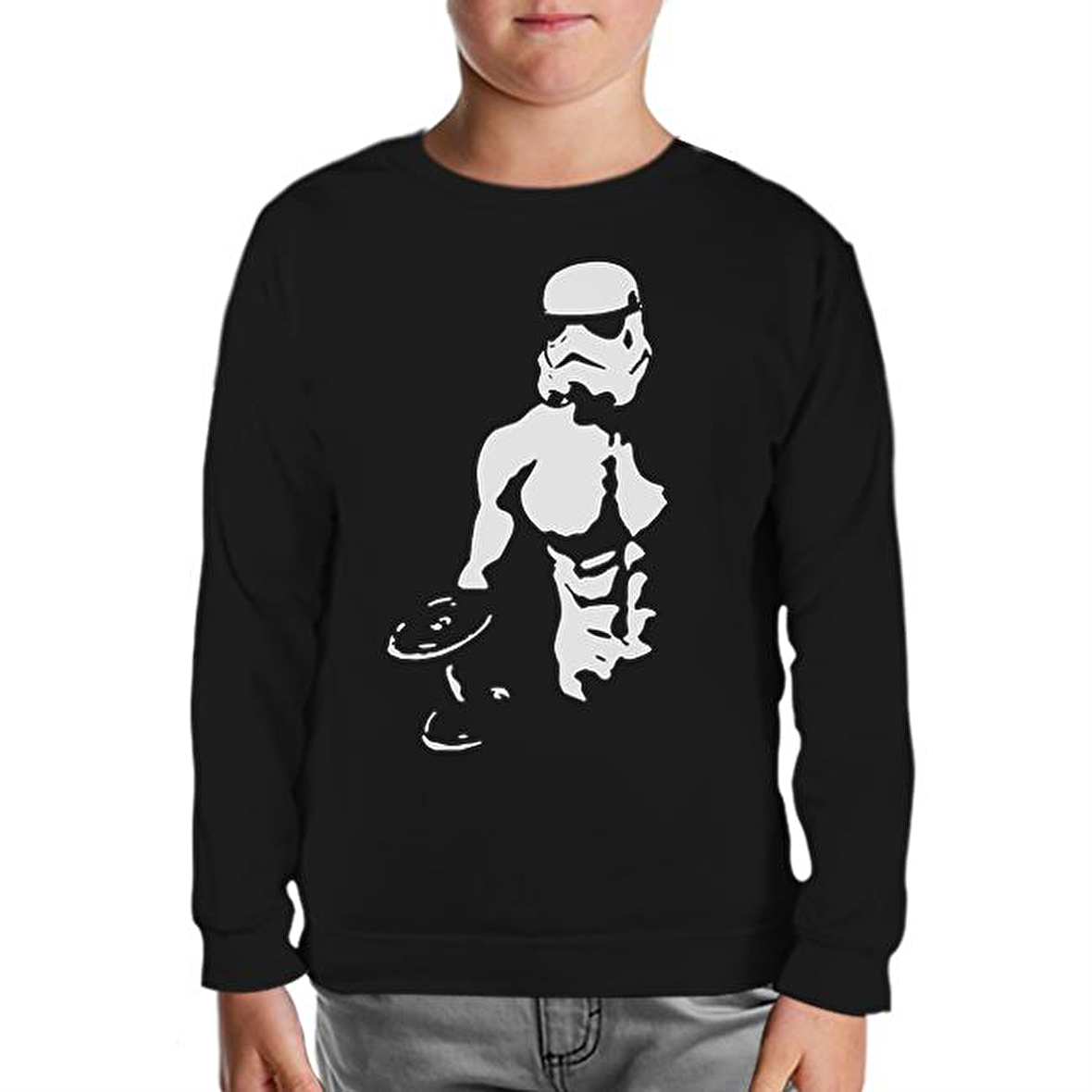 Bodybuilding - Star Wars Siyah Çocuk Sweatshirt