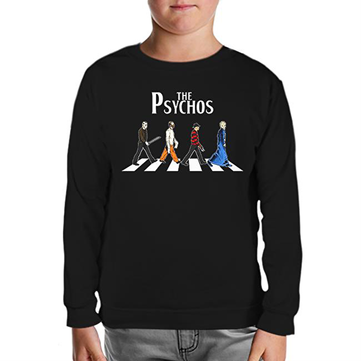 The Psychos Siyah Çocuk Sweatshirt