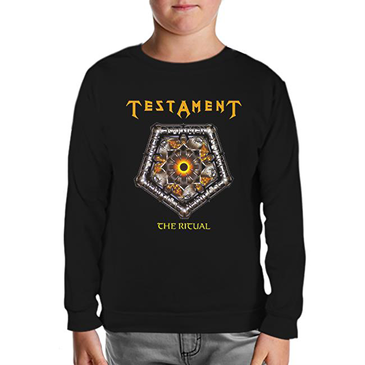 Testament - The Ritual Siyah Çocuk Sweatshirt