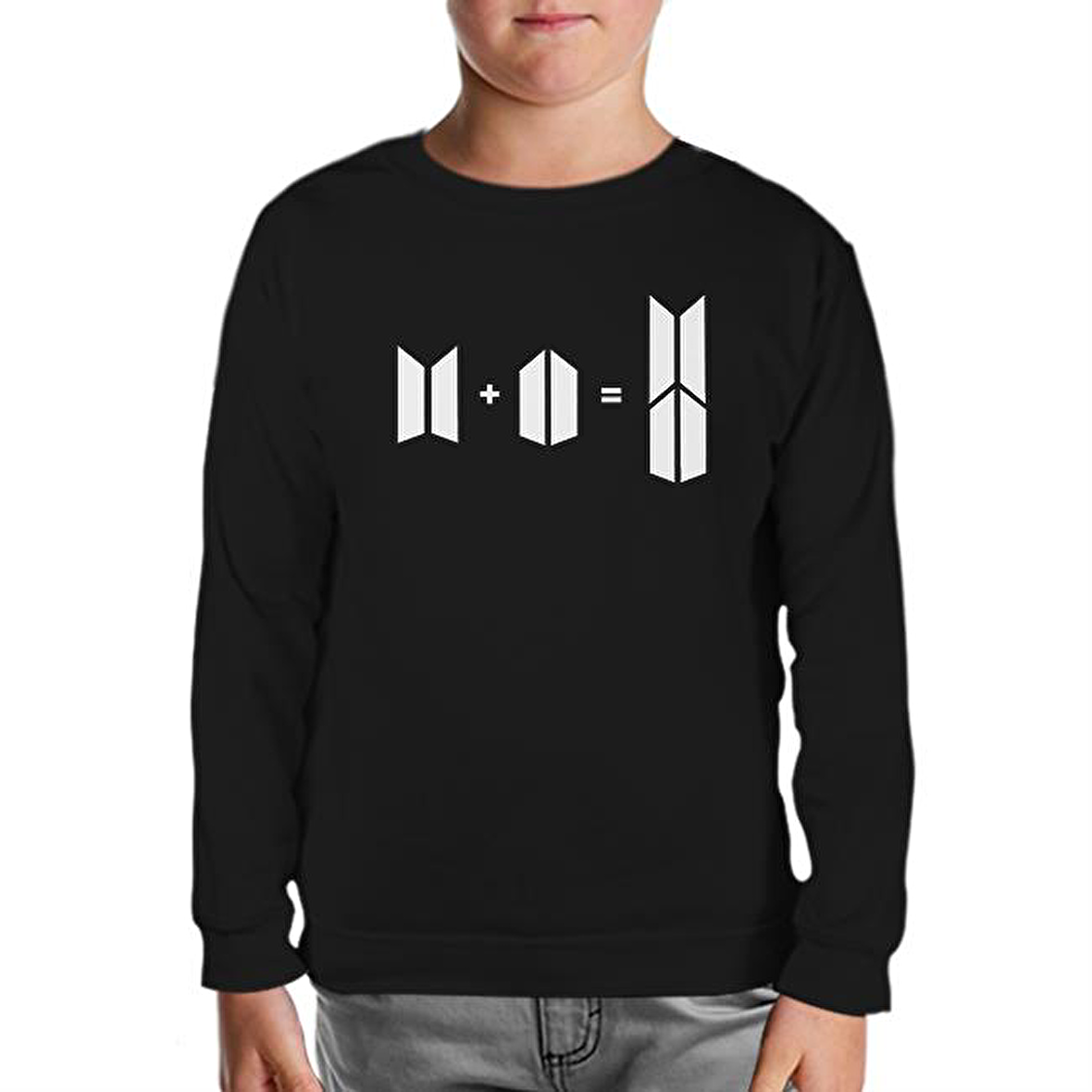 BTS - Bts + Army Siyah Çocuk Sweatshirt