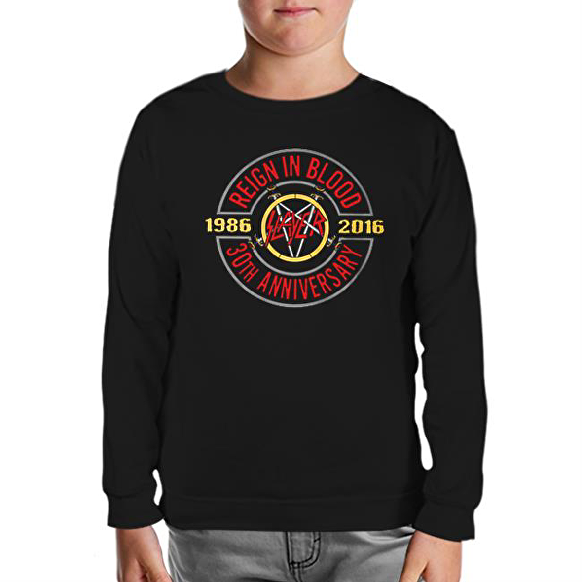 Slayer - Reign in Blood Siyah Çocuk Sweatshirt