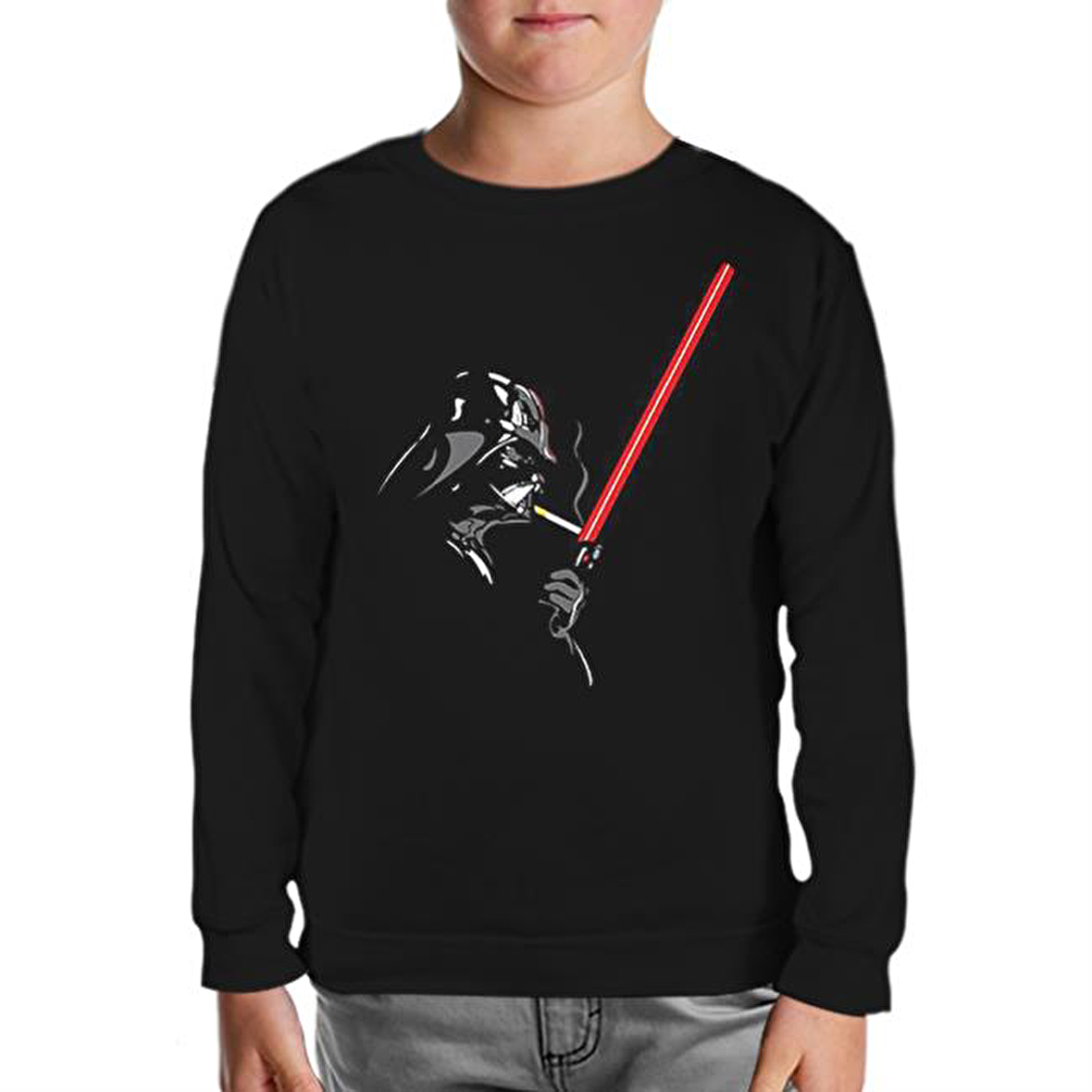 Star Wars - Lighter Siyah Çocuk Sweatshirt