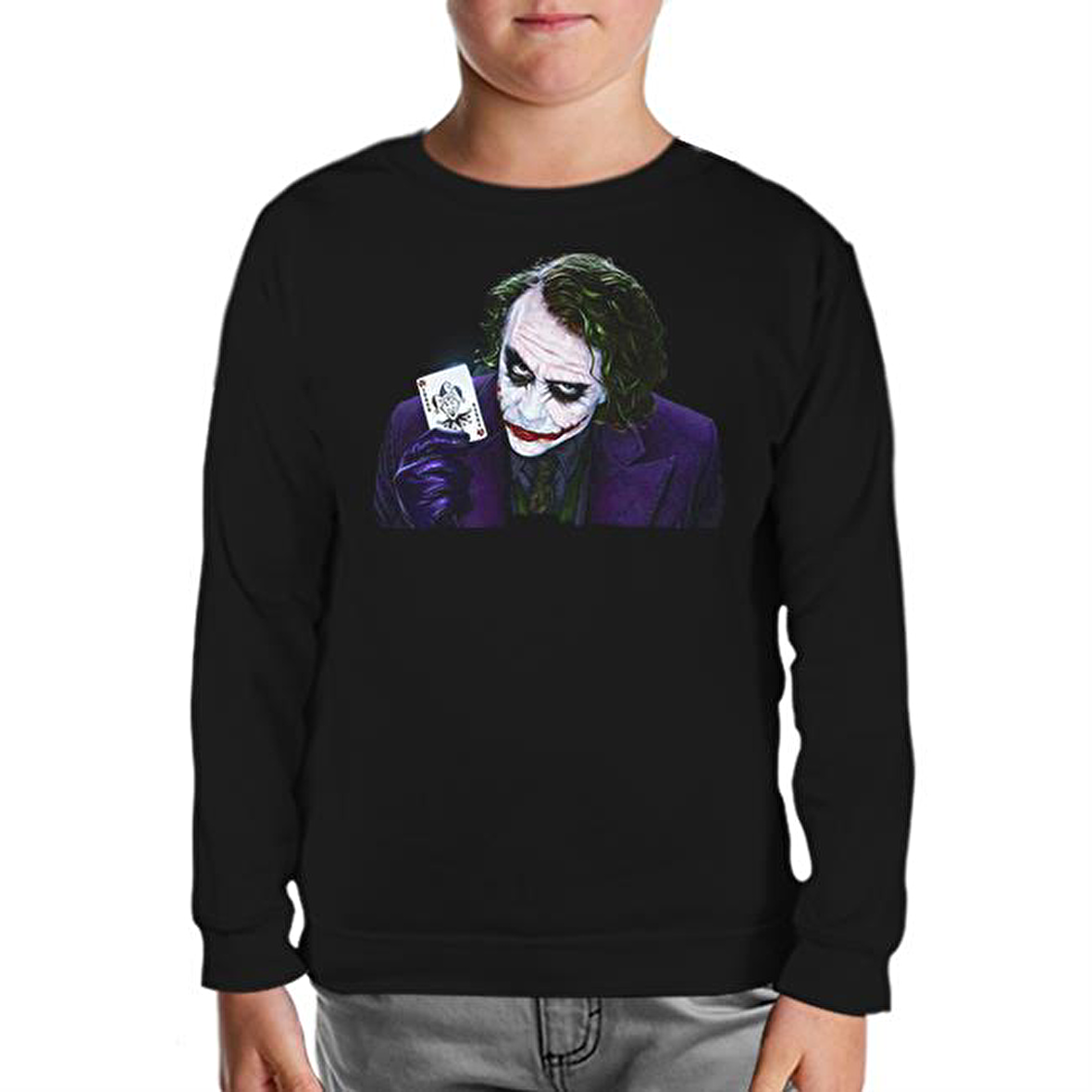 Joker - As Siyah Çocuk Sweatshirt