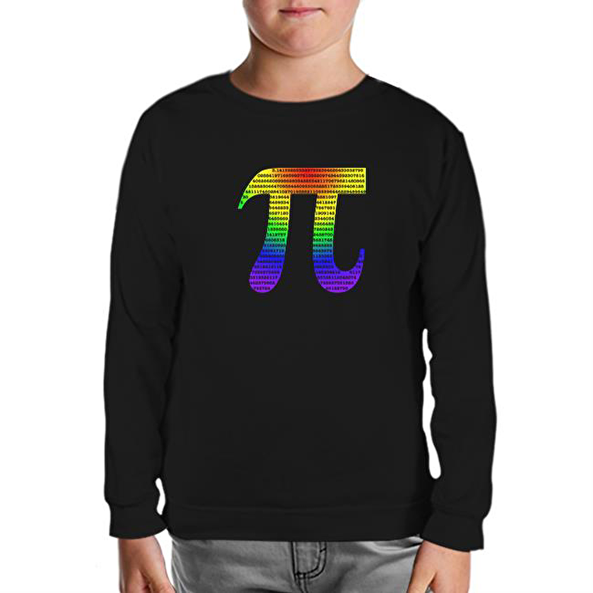 Matematik - Pi 2 Siyah Çocuk Sweatshirt