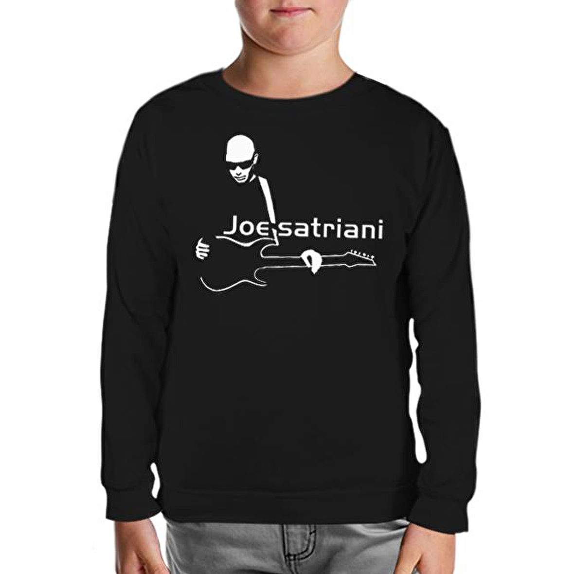 Joe Satriani - Gitar Siyah Çocuk Sweatshirt