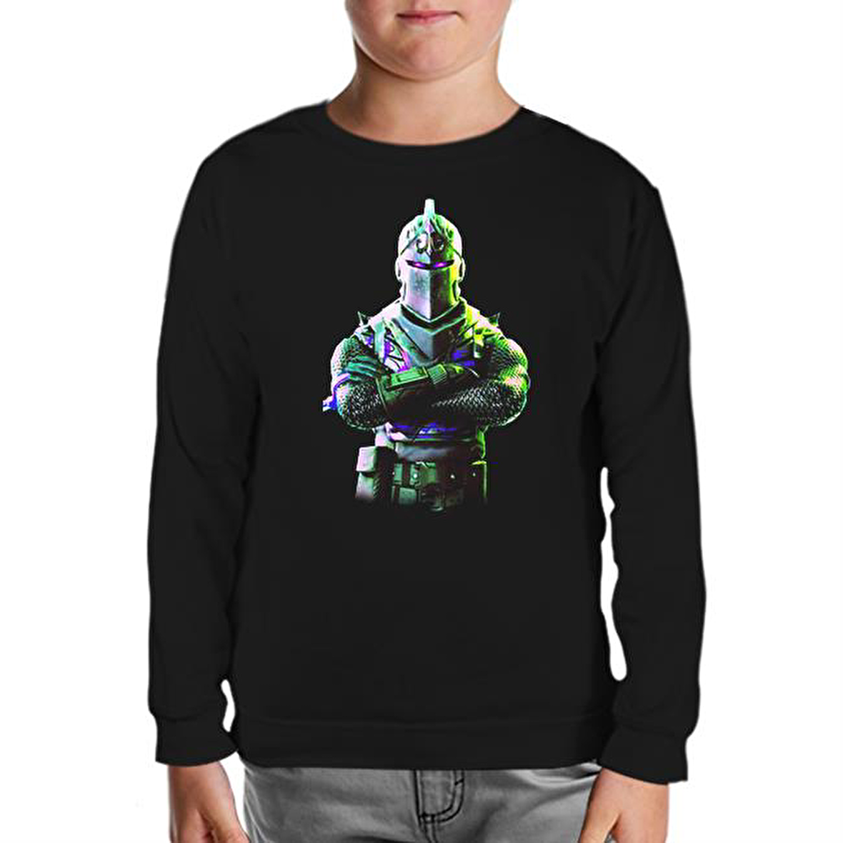 Fortnite - Chevalier 2 Siyah Çocuk Sweatshirt