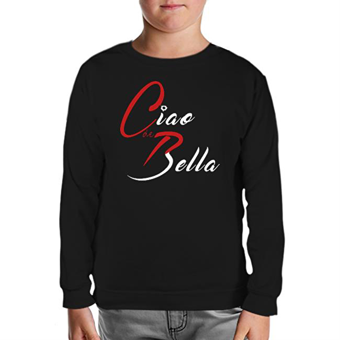 Ciao Bella - CdeP Siyah Çocuk Sweatshirt