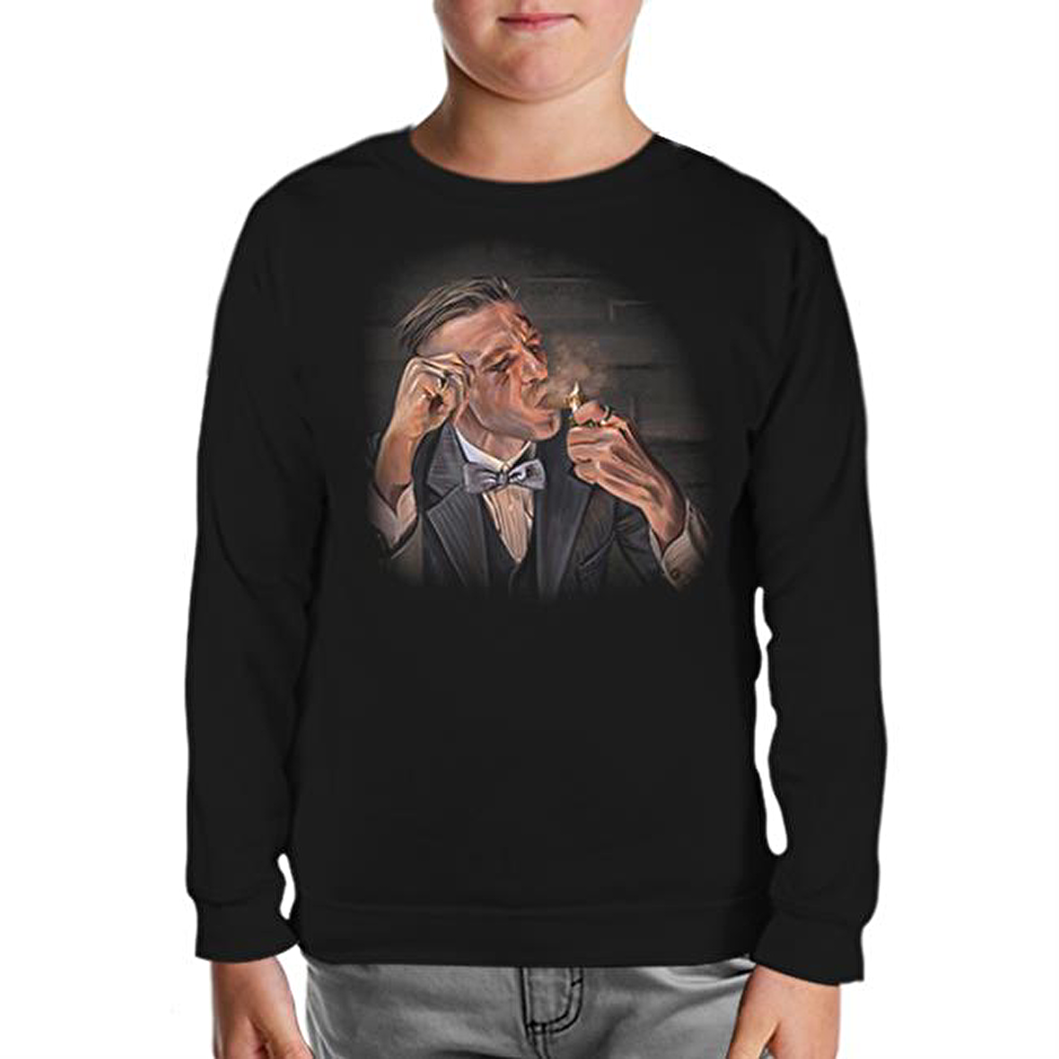 Peaky Blinders - Lit Siyah Çocuk Sweatshirt