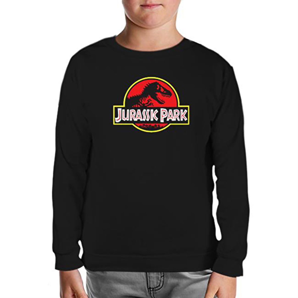 Jurassic Park - Shadow Siyah Çocuk Sweatshirt