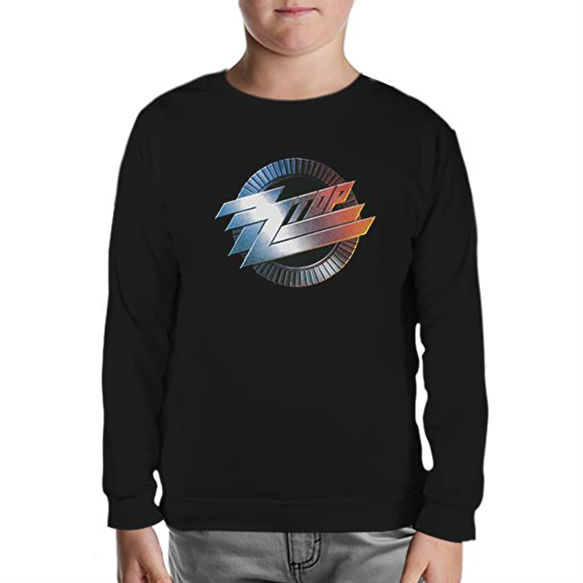 ZZ Top - Logo Siyah Çocuk Sweatshirt