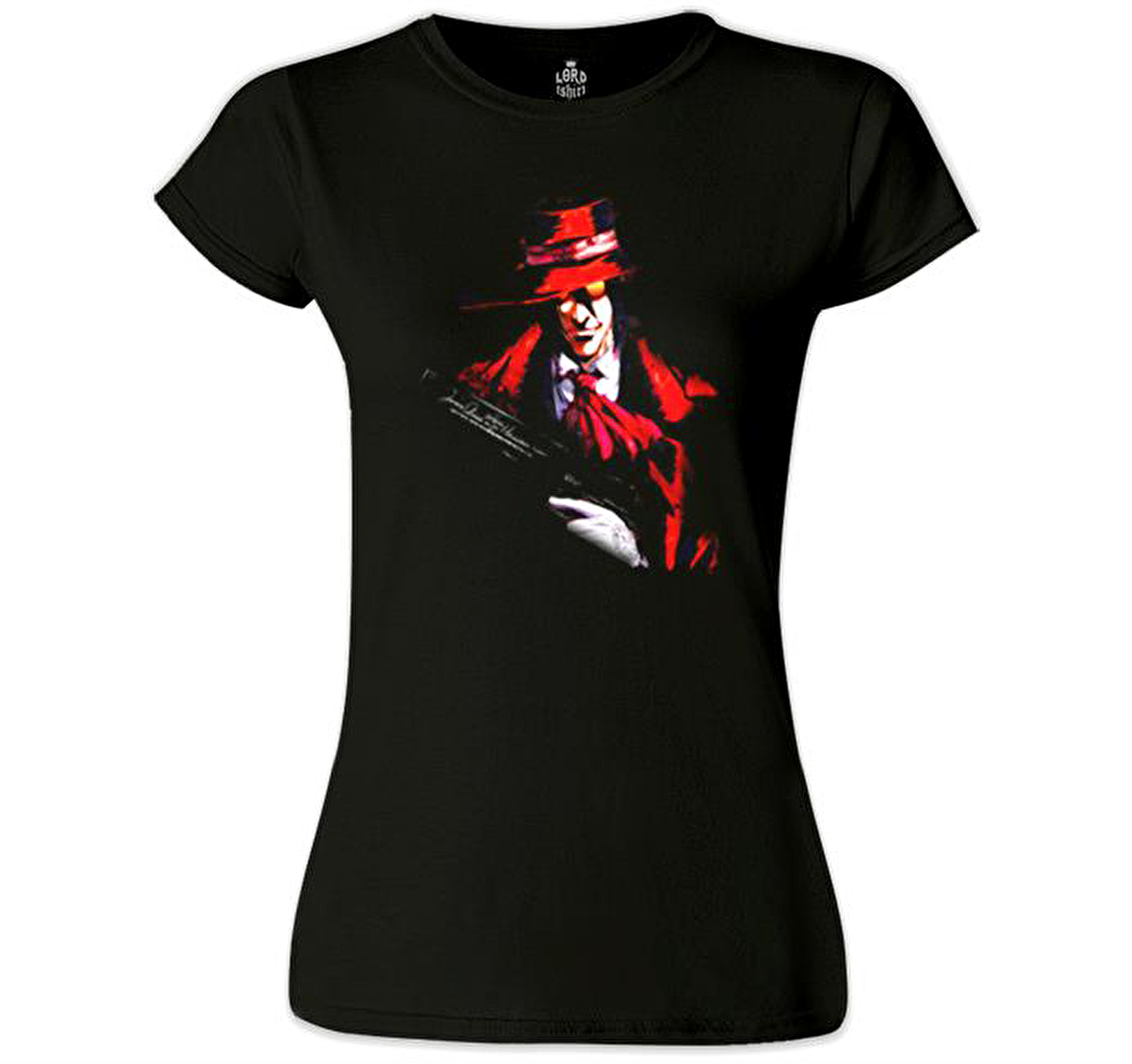 Hellsing - Alucard Siyah Kadın Tshirt