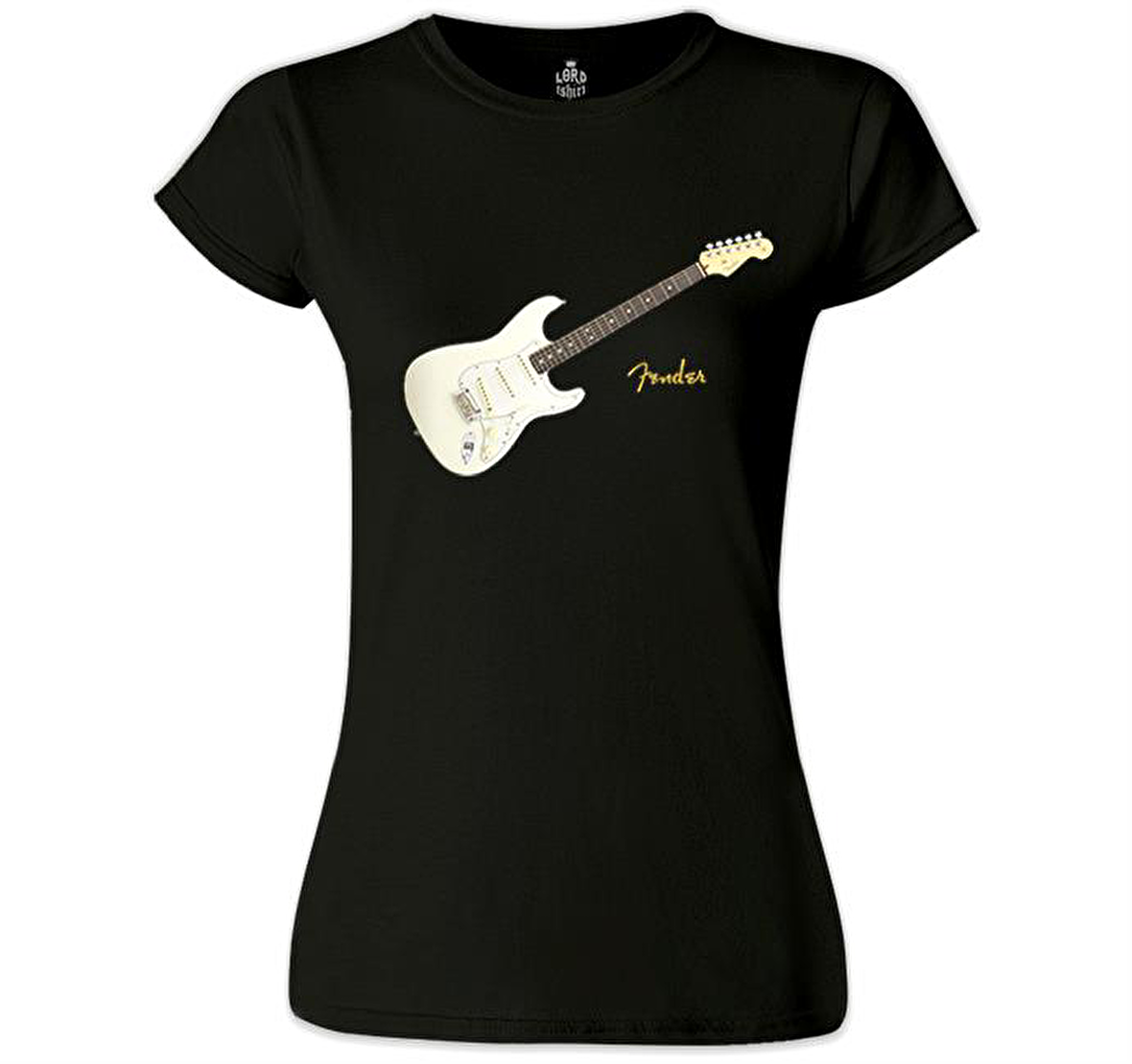 Fender W Siyah Kadın Tshirt