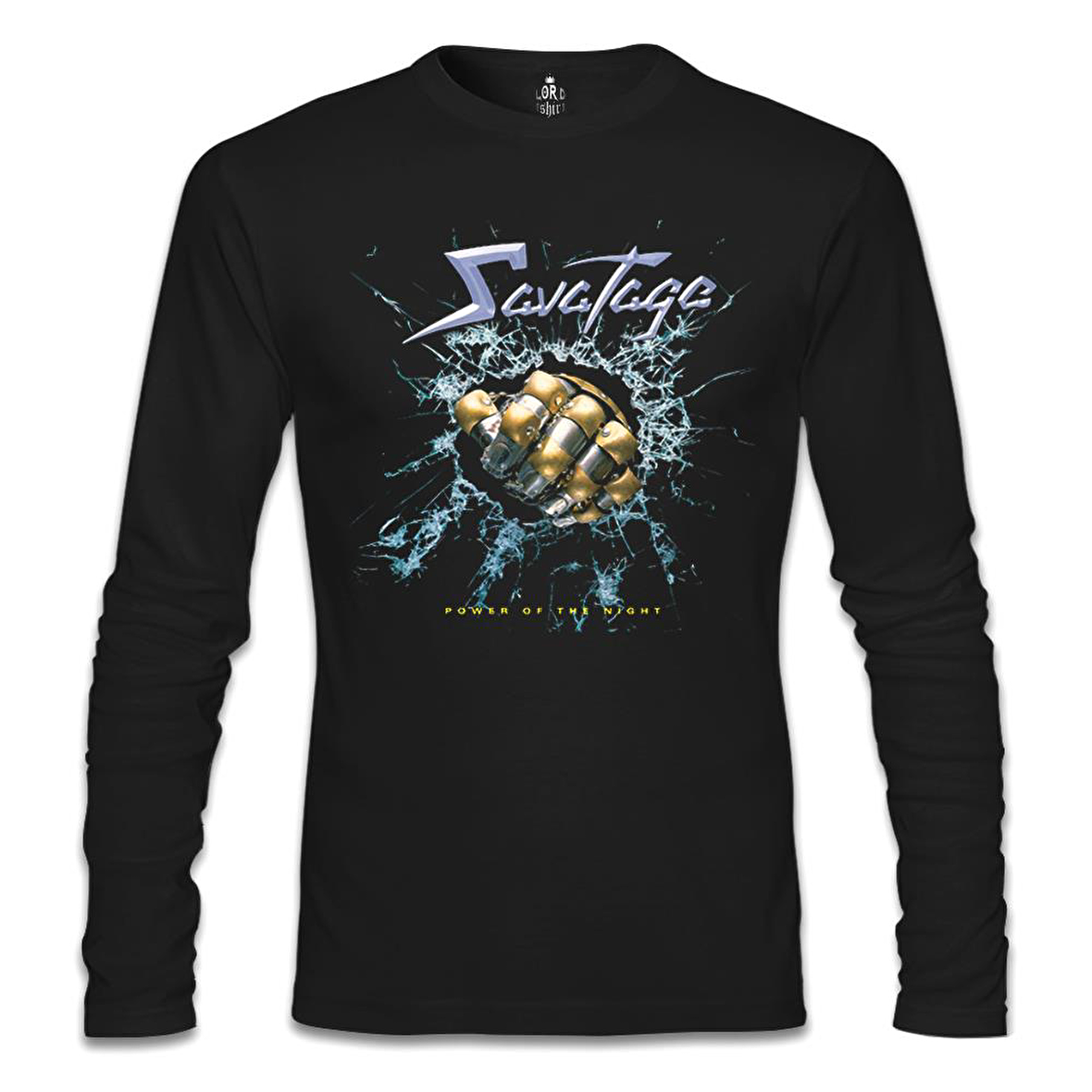 Savatage - Power of the Night Siyah Erkek Sweatshirt