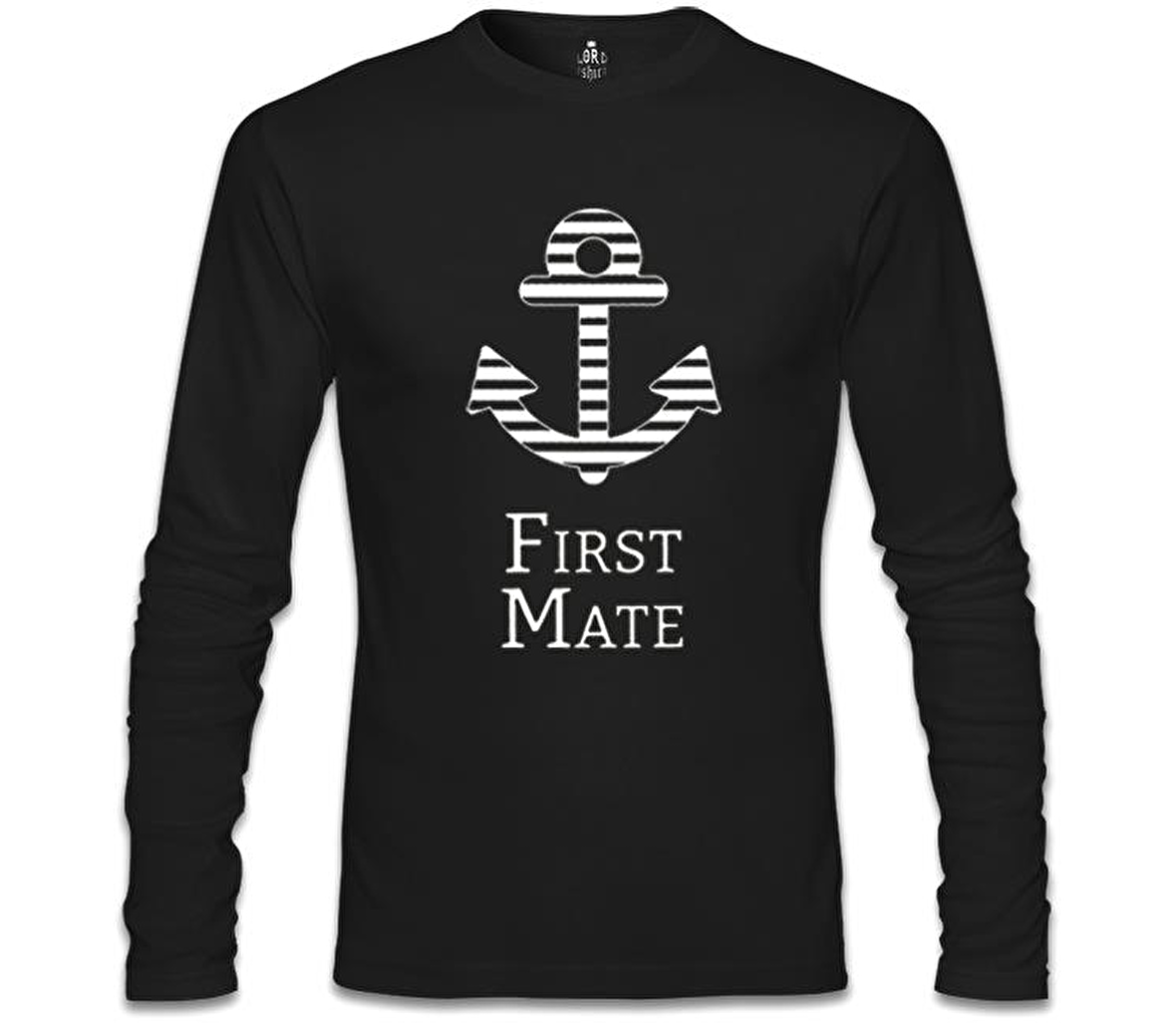 First Mate Siyah Erkek Sweatshirt