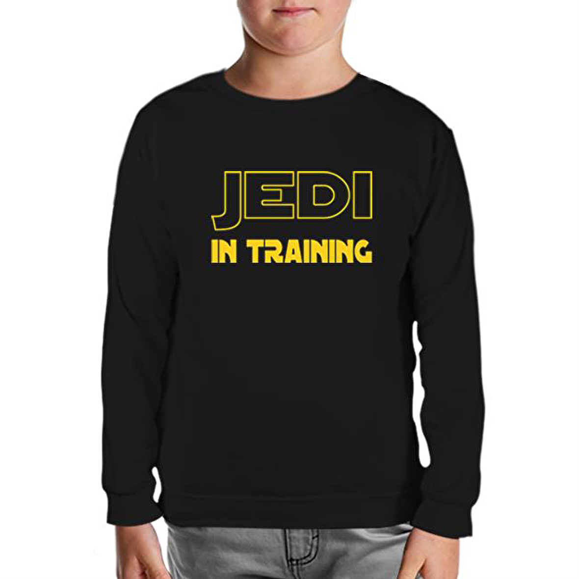 Star Wars - Jedi in Training Siyah Çocuk Sweatshirt
