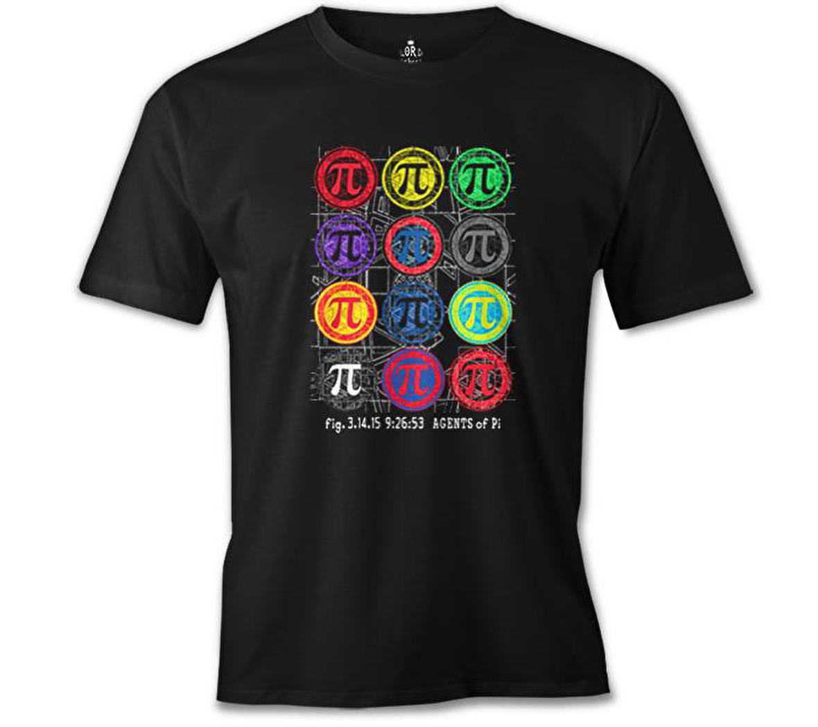 Matematik - Pi Agents Siyah Erkek Tshirt