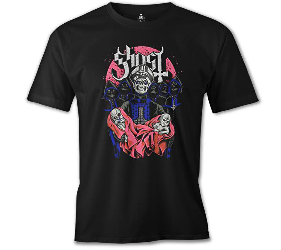 Ghost - Hello Papa Siyah Erkek Tshirt