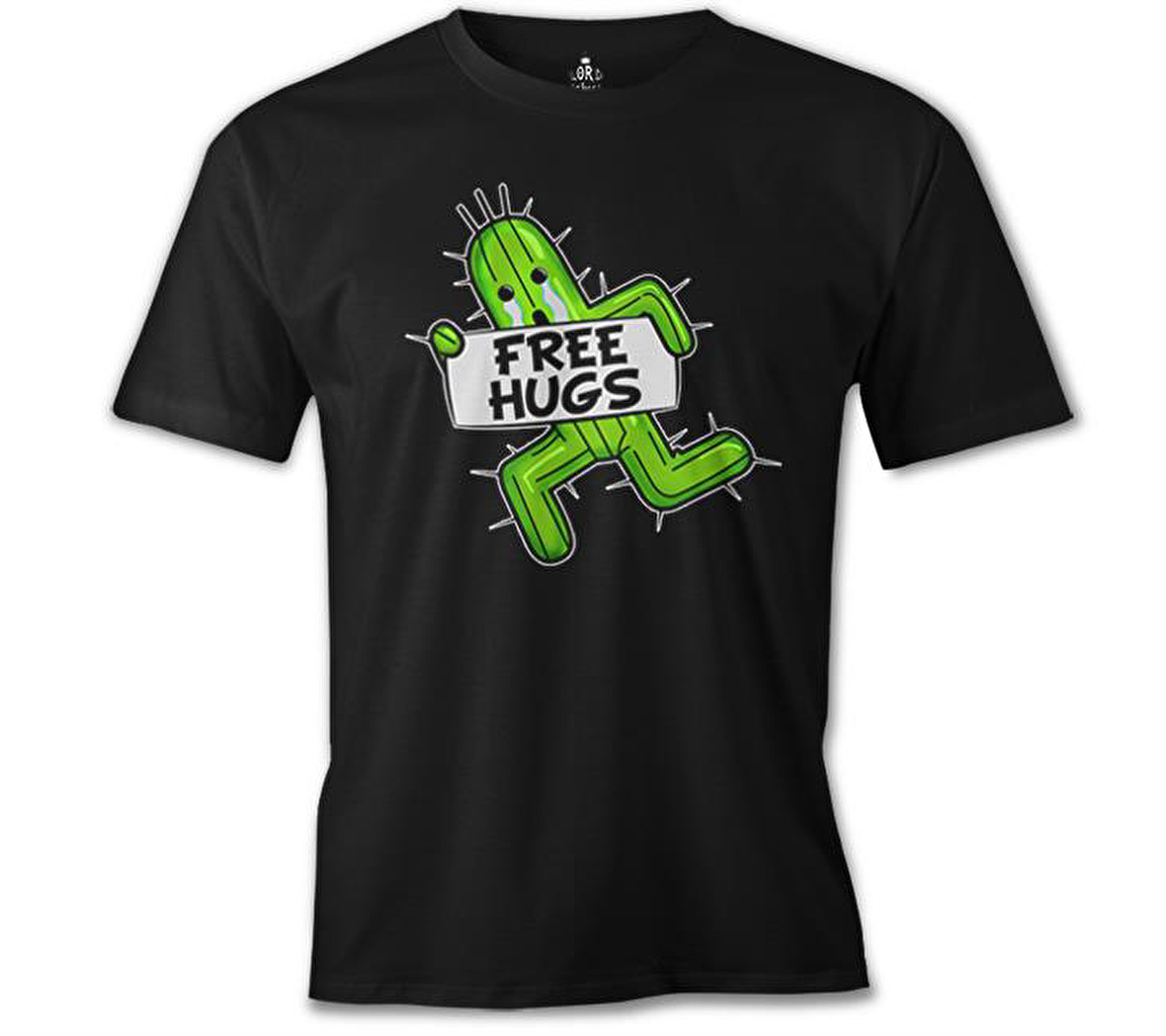 Free Hugs Siyah Erkek Tshirt