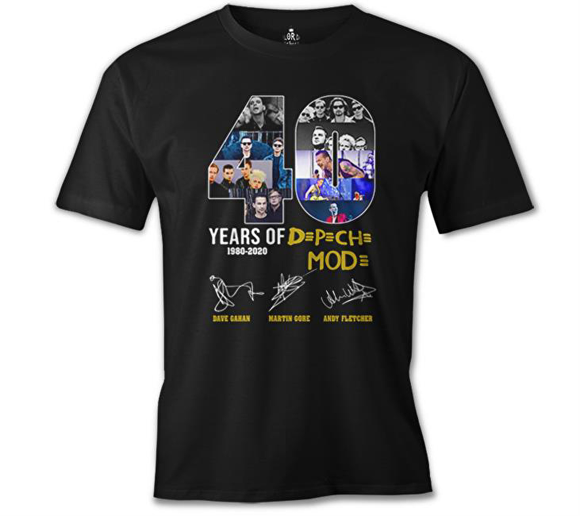 Depeche Mode - 40 Years Siyah Erkek Tshirt