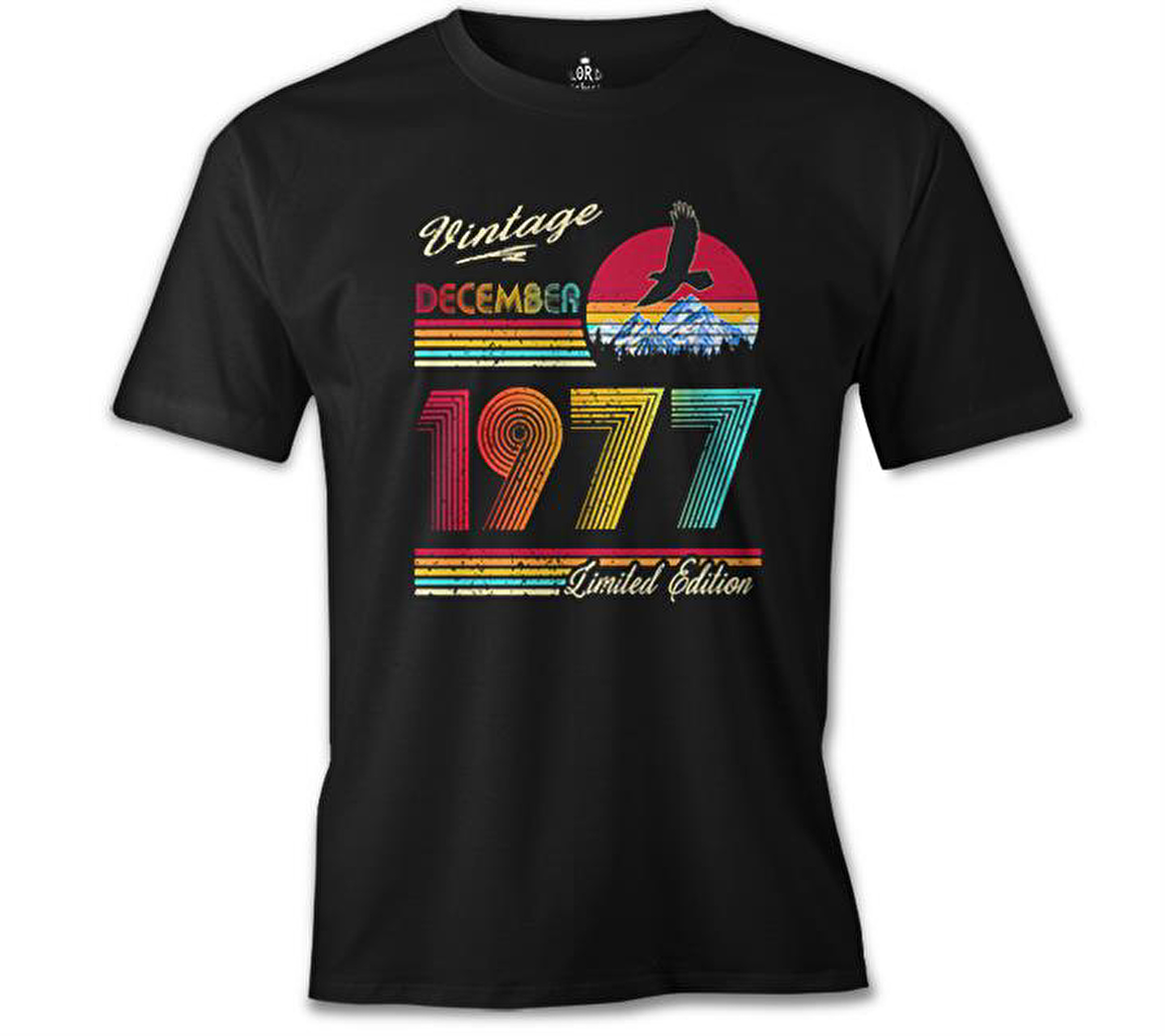 December 1977 Siyah Erkek Tshirt