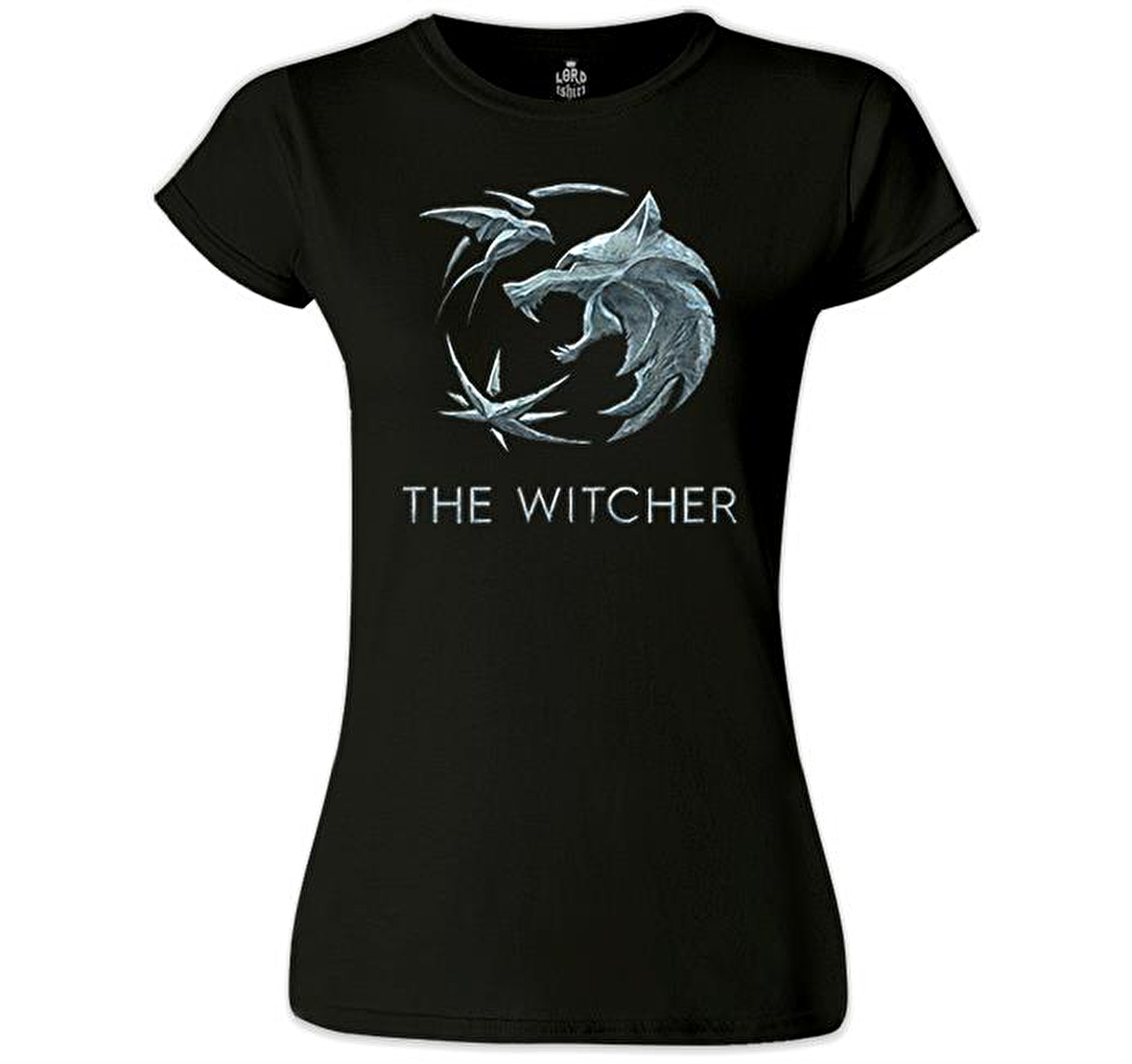 The Witcher - Wolf Siyah Bayan Tshirt