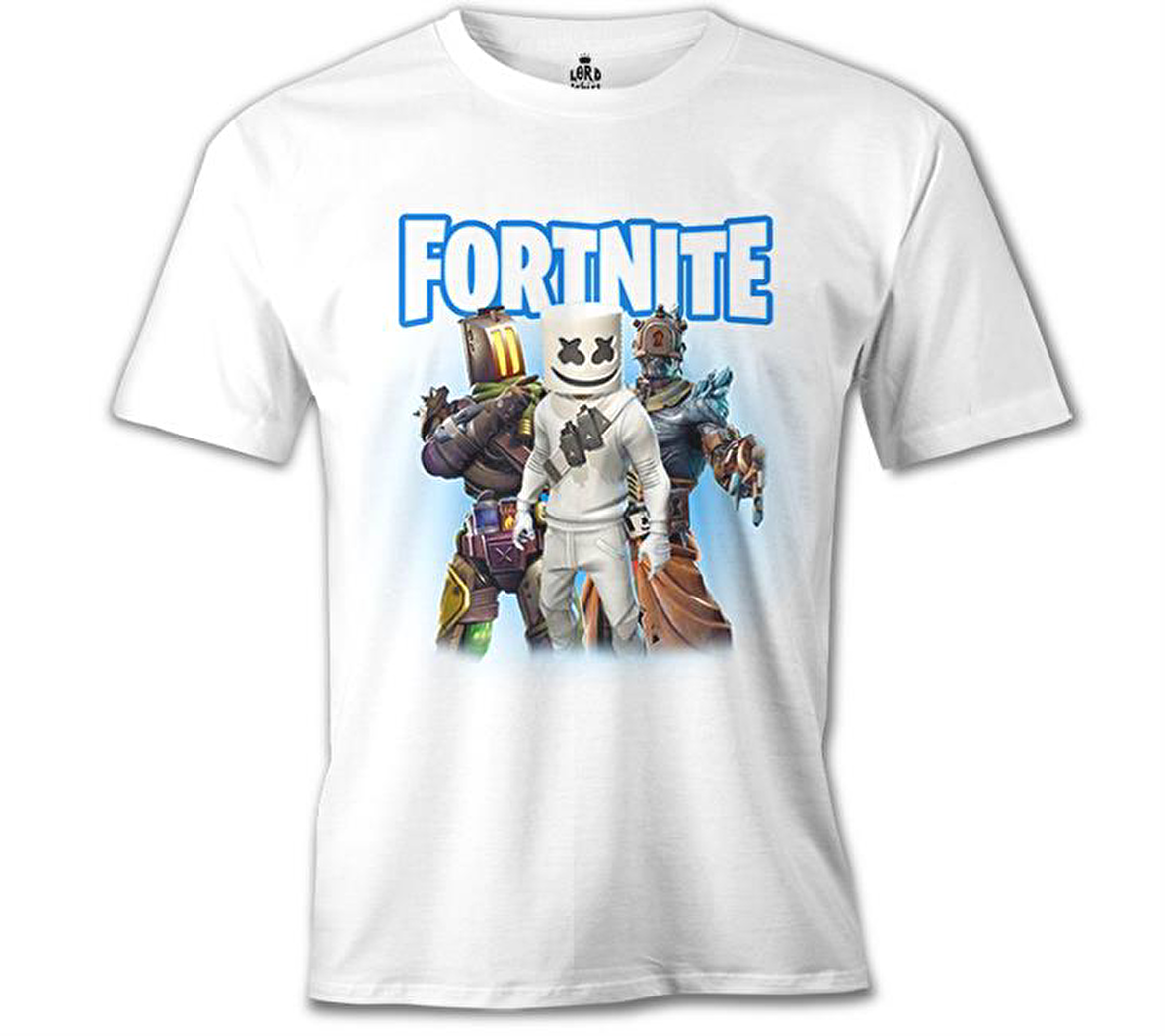 Fortnite - Marshmello Beyaz Erkek Tshirt
