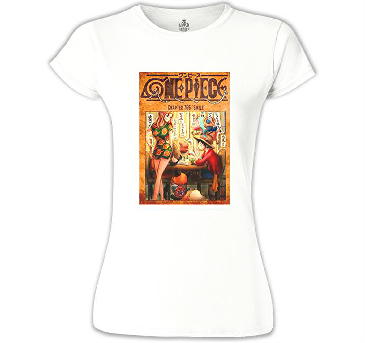 One Piece - Smile Beyaz Bayan Tshirt