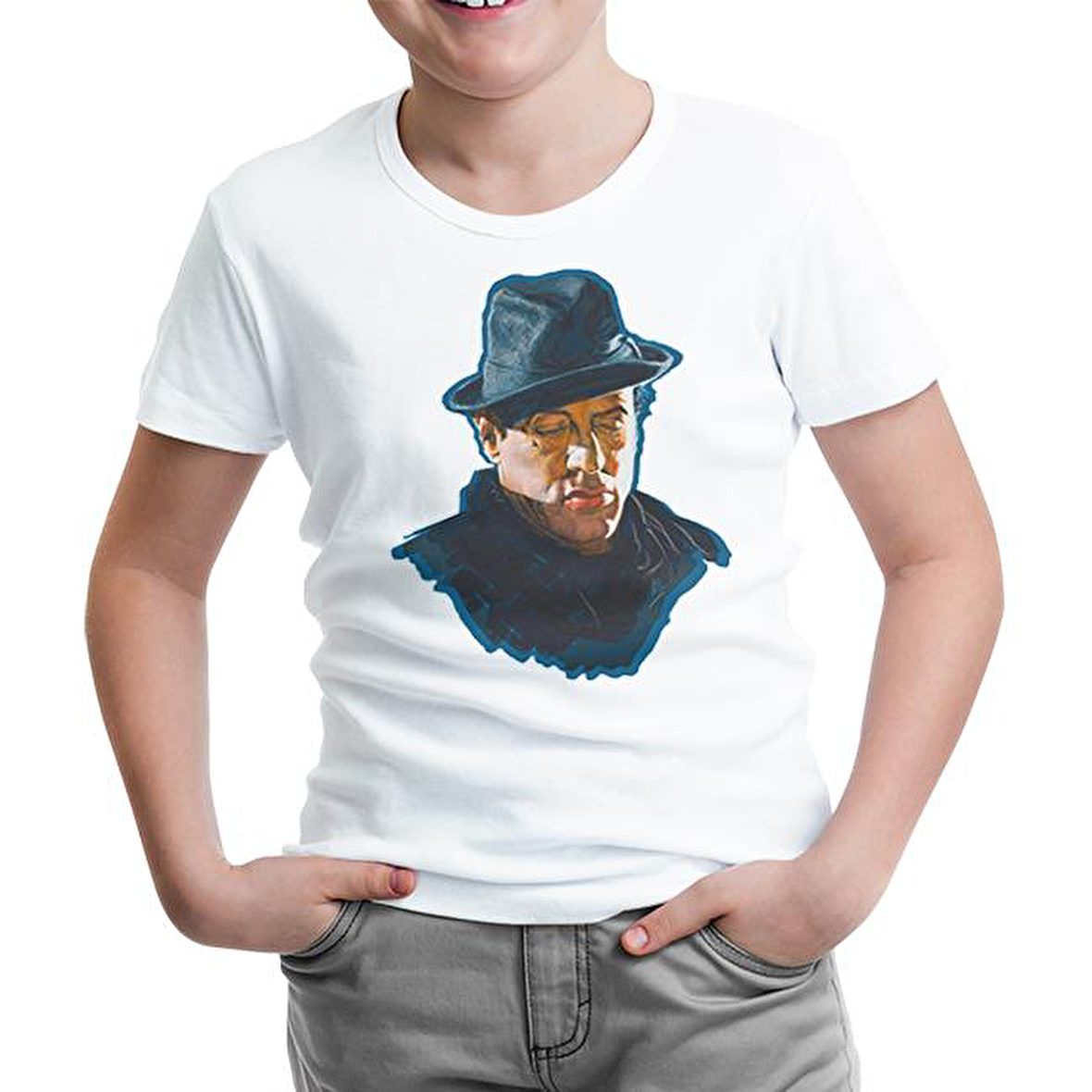 Sylvester Stallone - Hat Beyaz Çocuk Tshirt