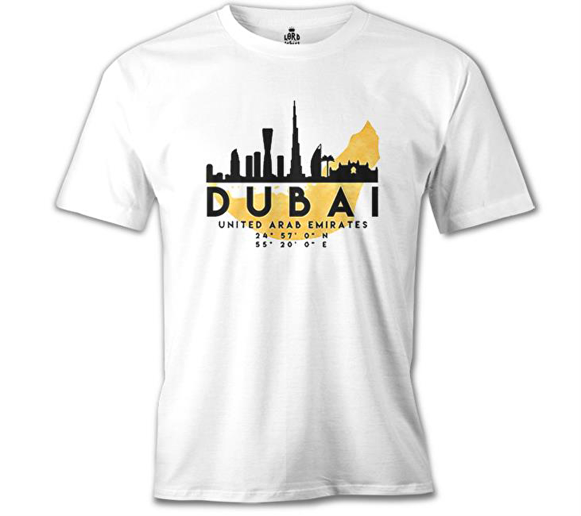 Dubai - City Beyaz Erkek Tshirt