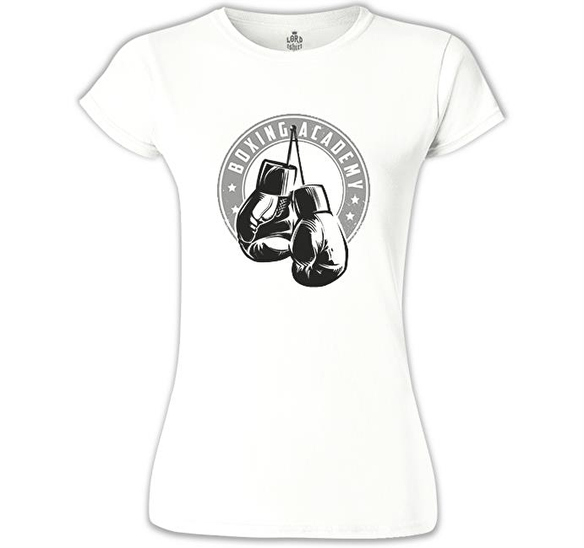 Boxing - Eldiven Beyaz Bayan Tshirt