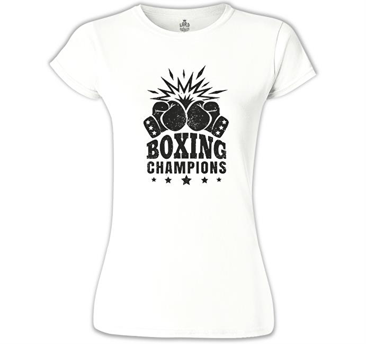 Boxing - Şampiyon Beyaz Bayan Tshirt