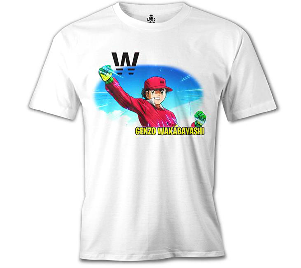Genzo Wakabayashi - W Beyaz Erkek Tshirt