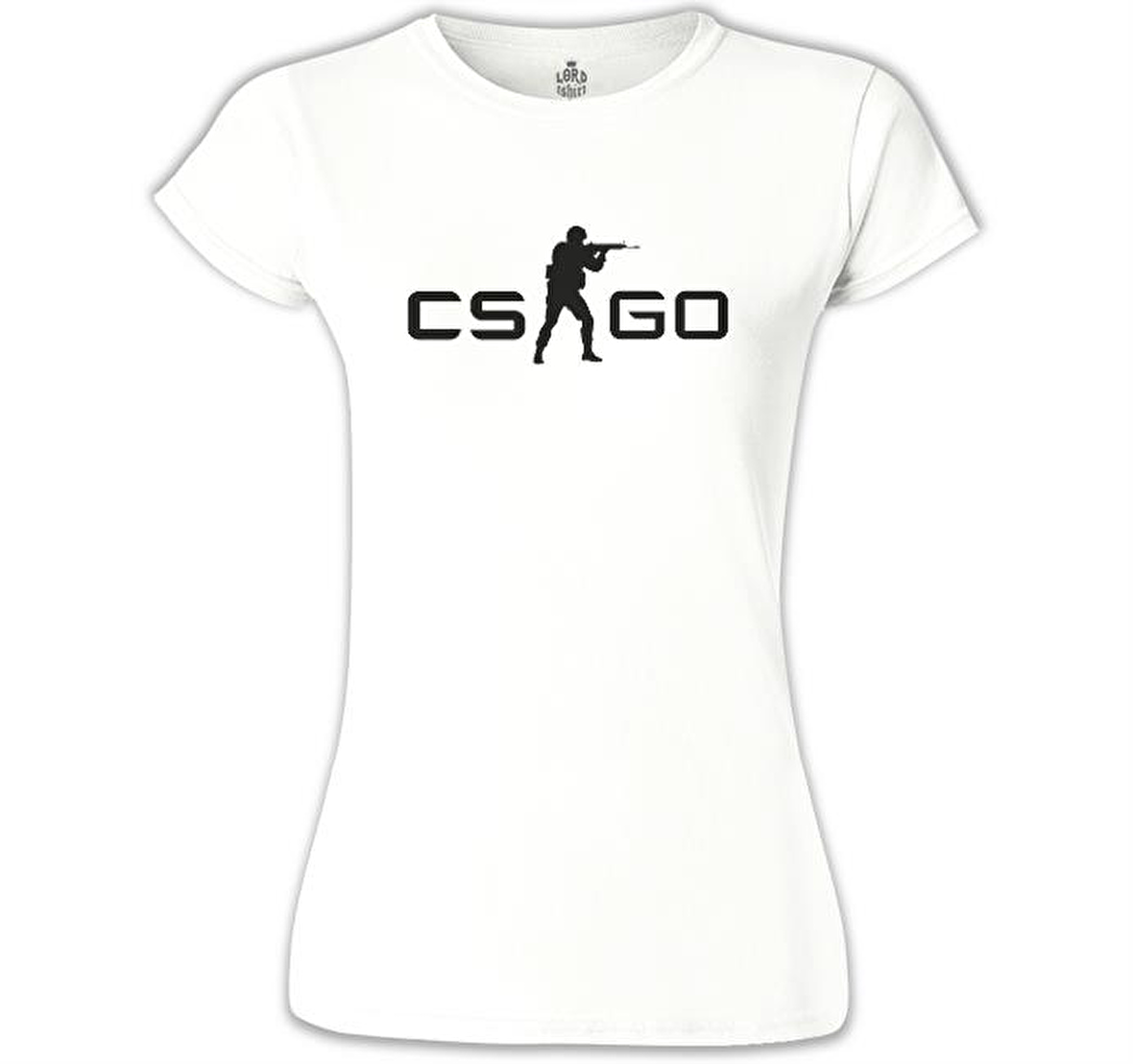 Counter Strike - CS Logo Beyaz Bayan Tshirt