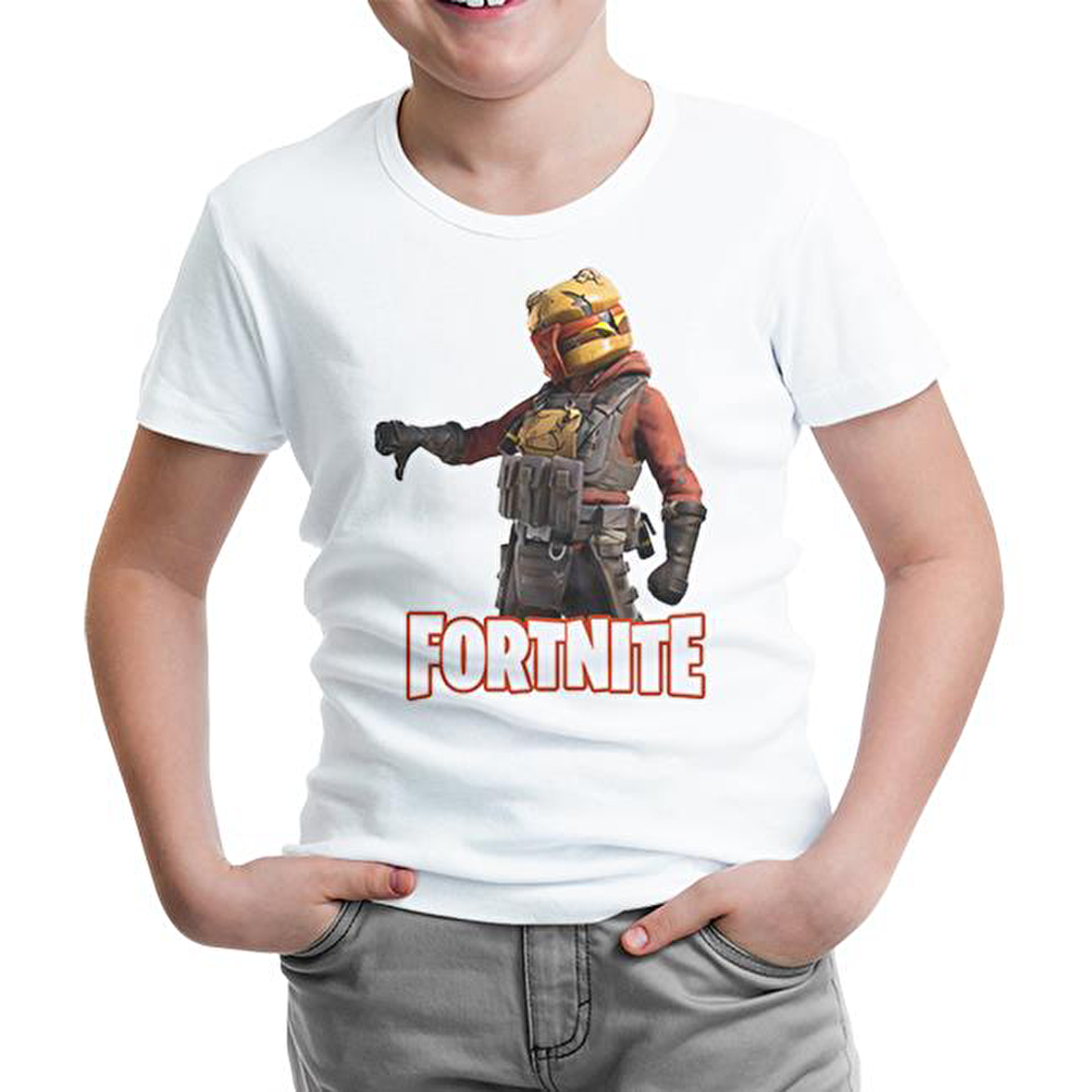 Fortnite - Gutbomb Beyaz Çocuk Tshirt