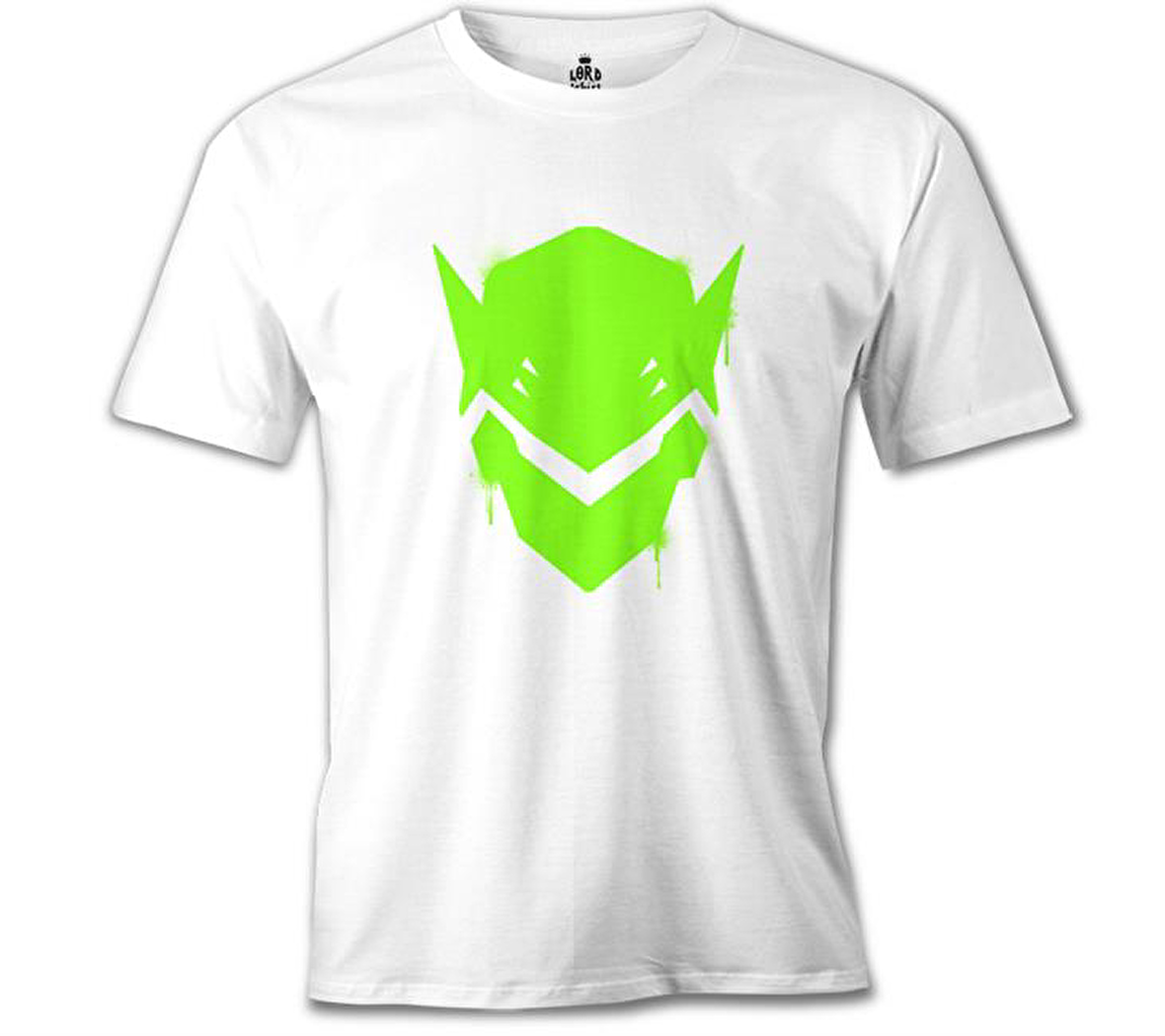 Overwatch - Genji Logo Beyaz Erkek Tshirt