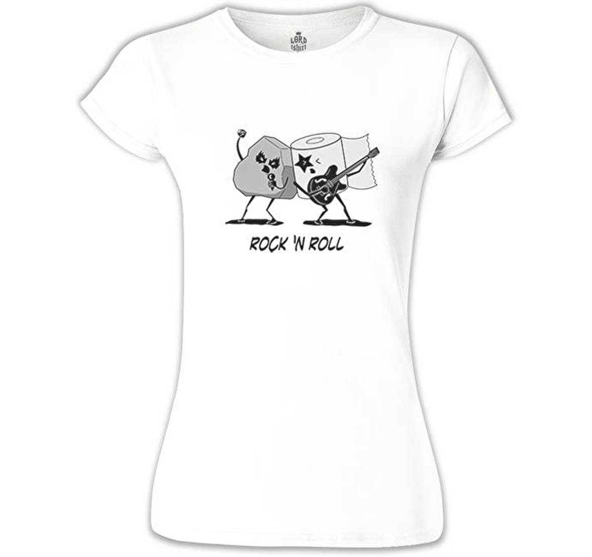 Rock'n Roll Stars Beyaz Bayan Tshirt