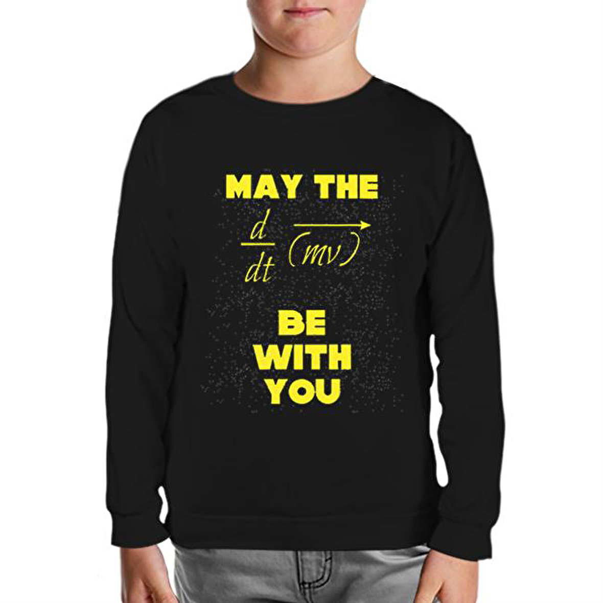 Star Wars - Force Siyah Çocuk Sweatshirt