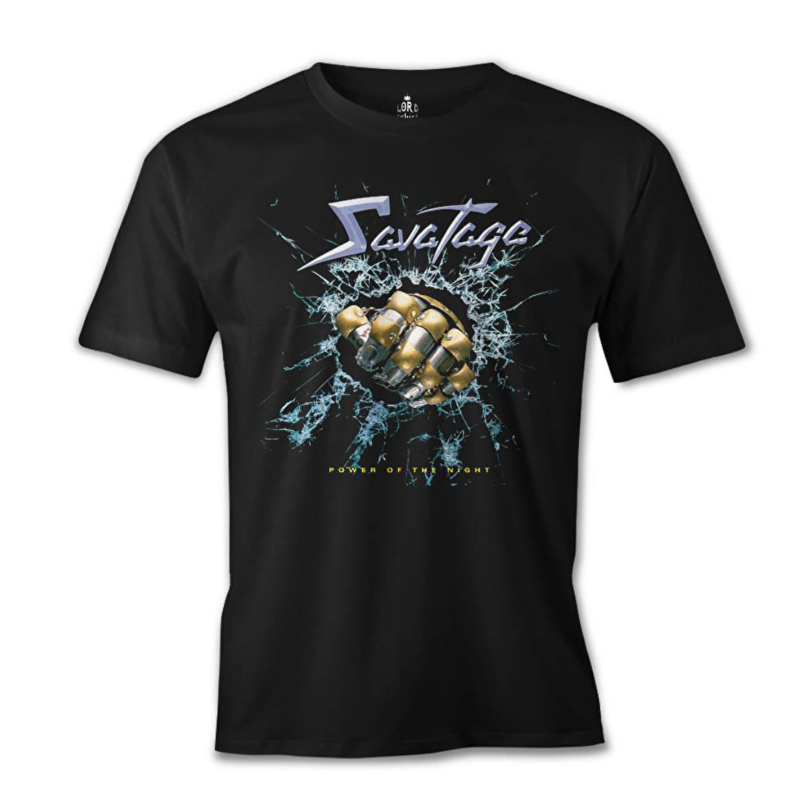 Savatage - Power of the Night Siyah Erkek Tshirt