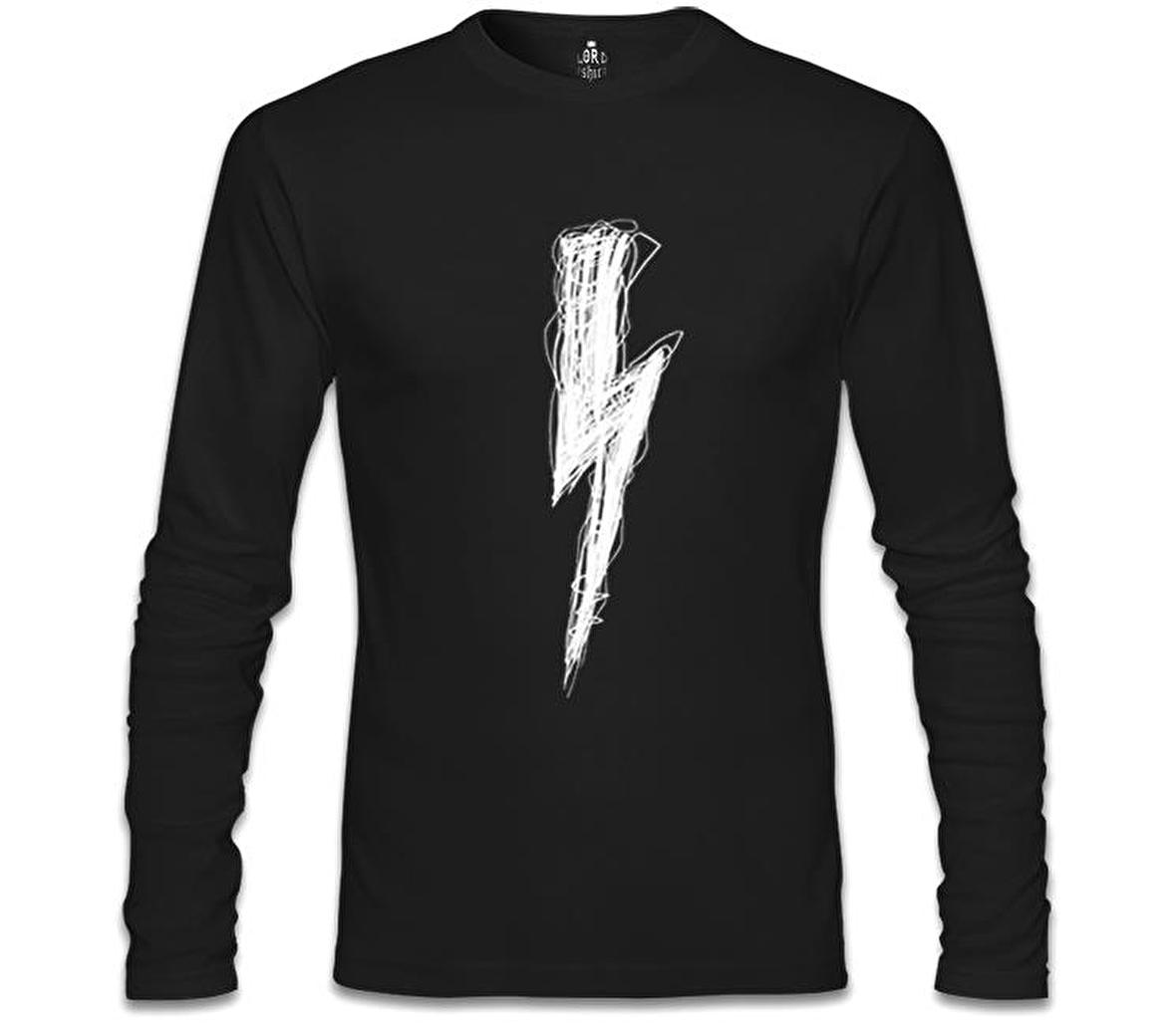Şimşek  Siyah Erkek Sweatshirt
