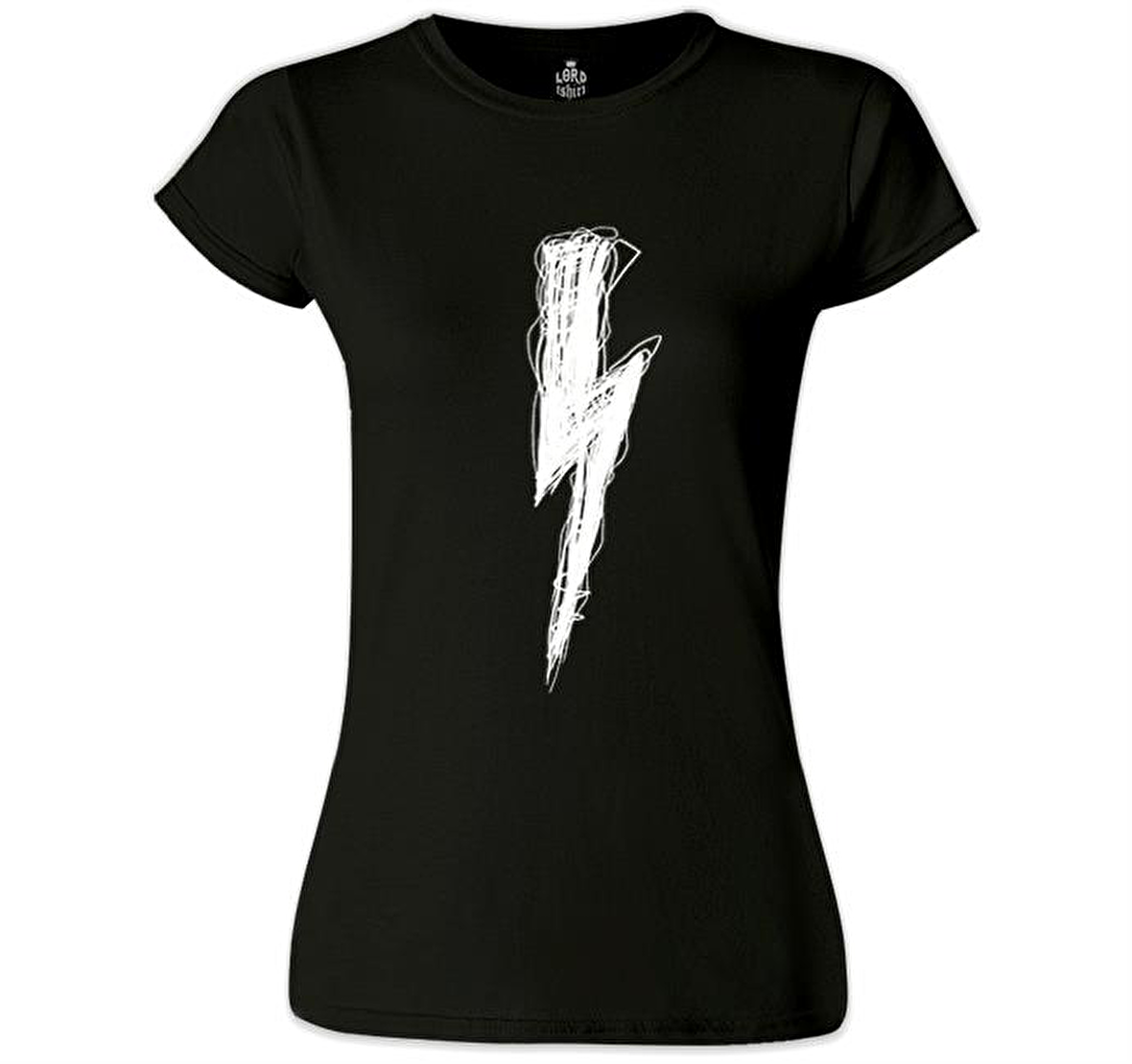 Şimşek  Siyah Bayan Tshirt
