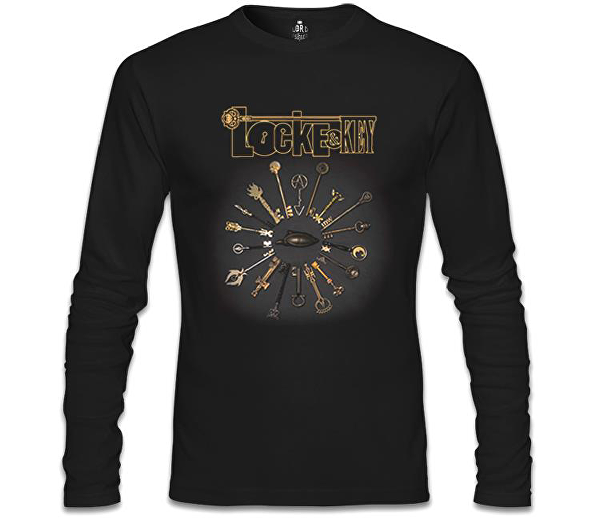 Locke and Key - All Keys Siyah Erkek Sweatshirt